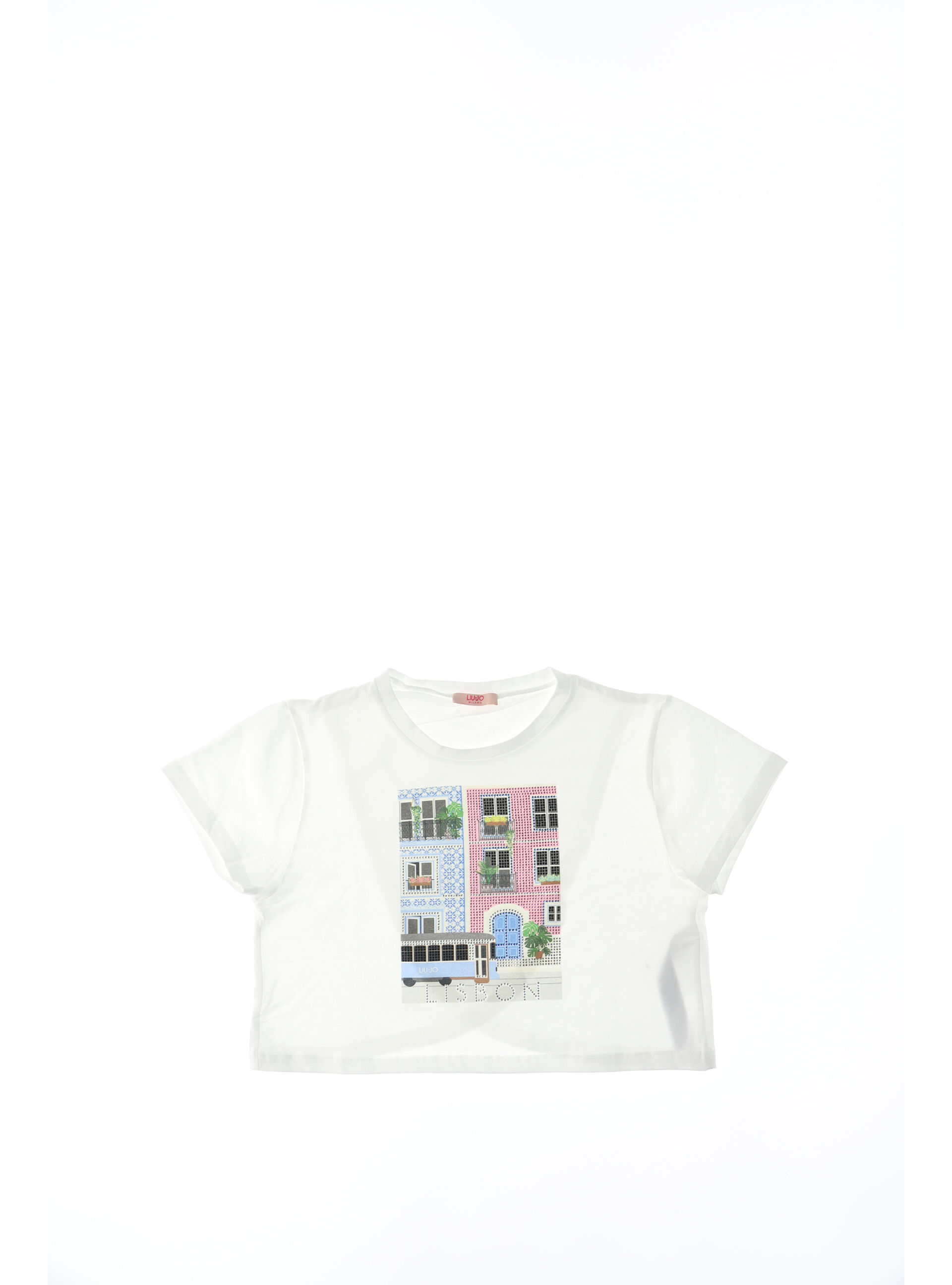 T-shirt cropped JUNIOR BIANCO