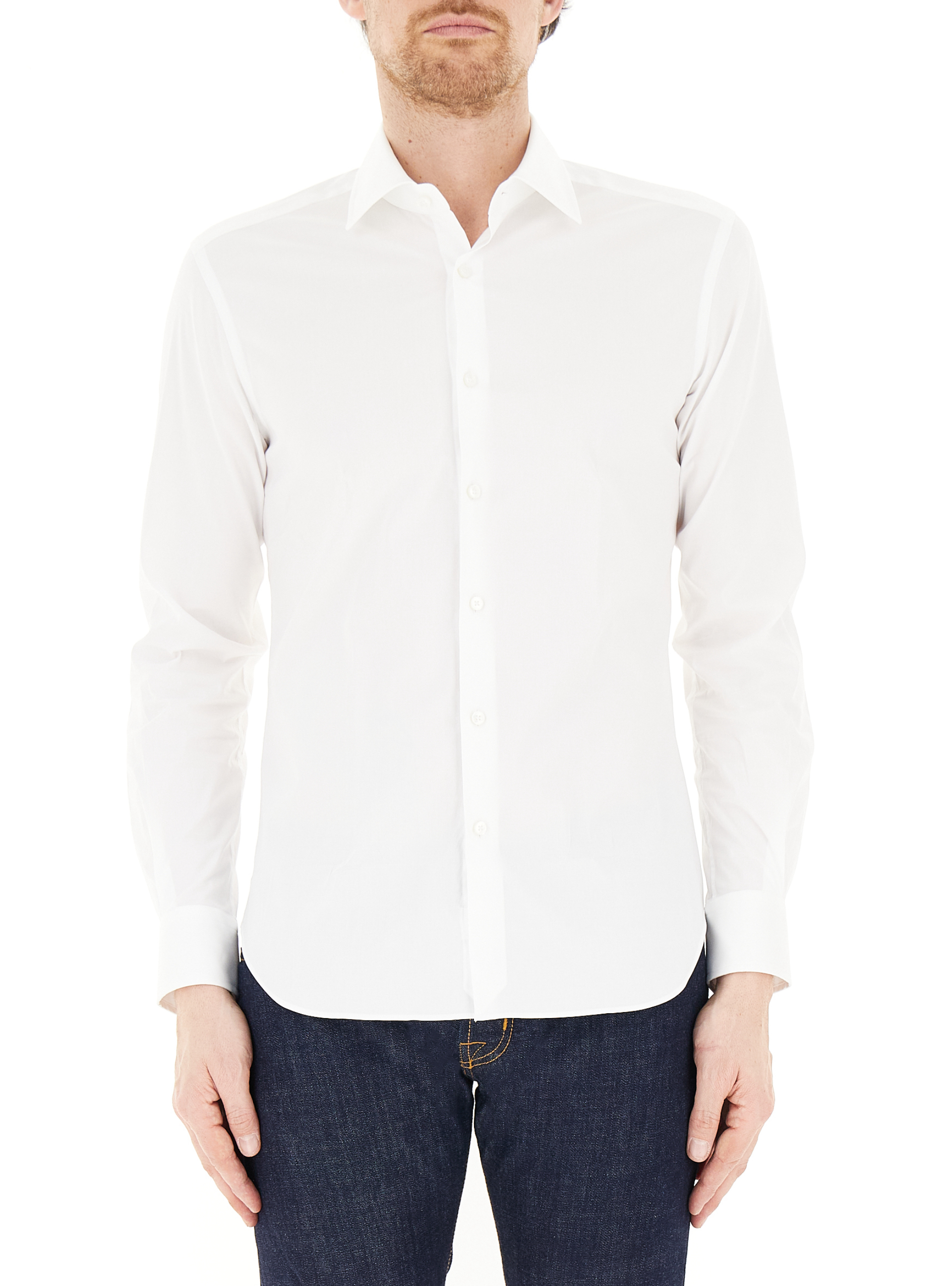 Camicia stretch slim fit BIANCO 39