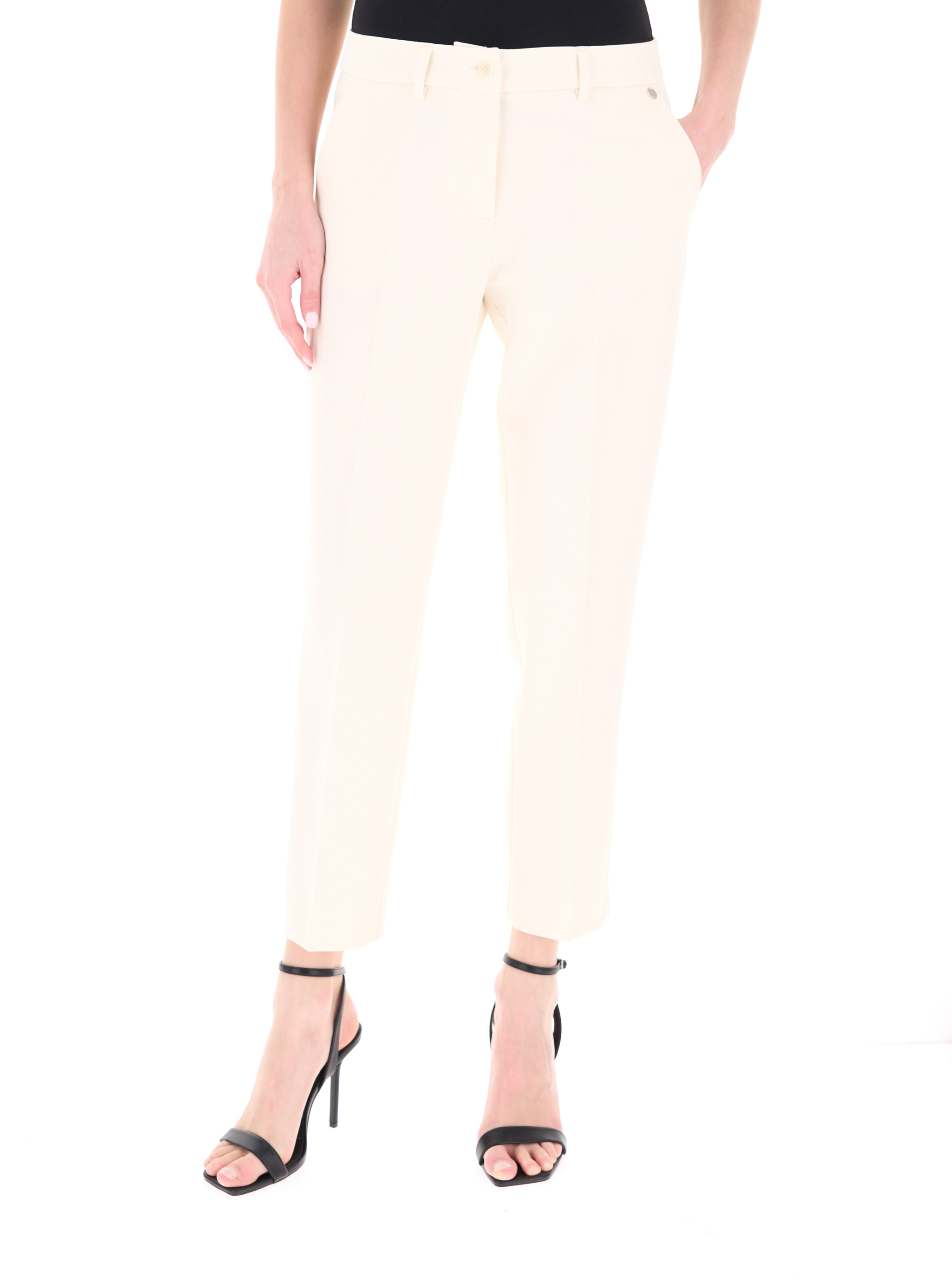 Pantalone straight LIU JEANS AVORIO 40