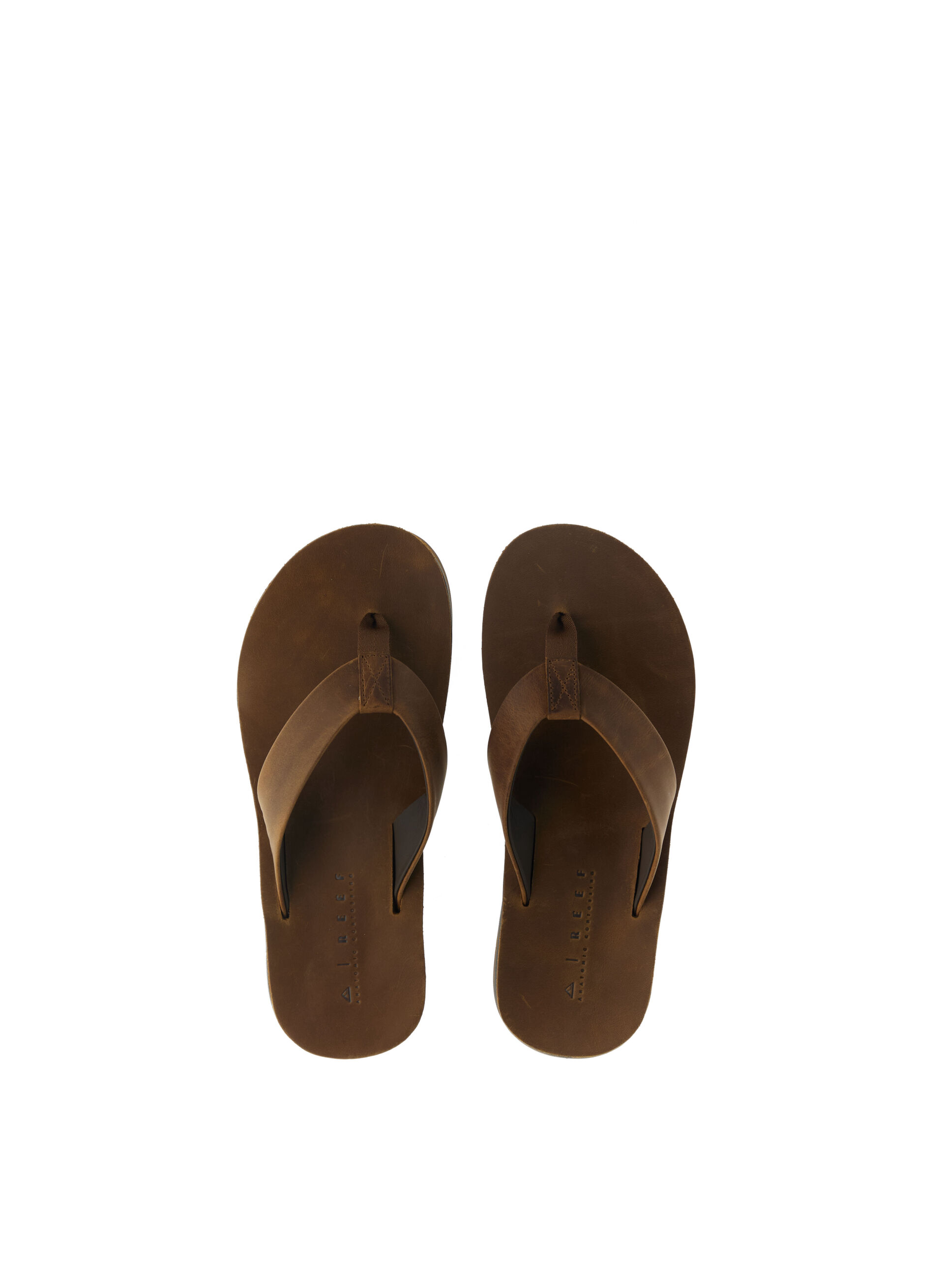 Reef Infradito in pelle MARRONE