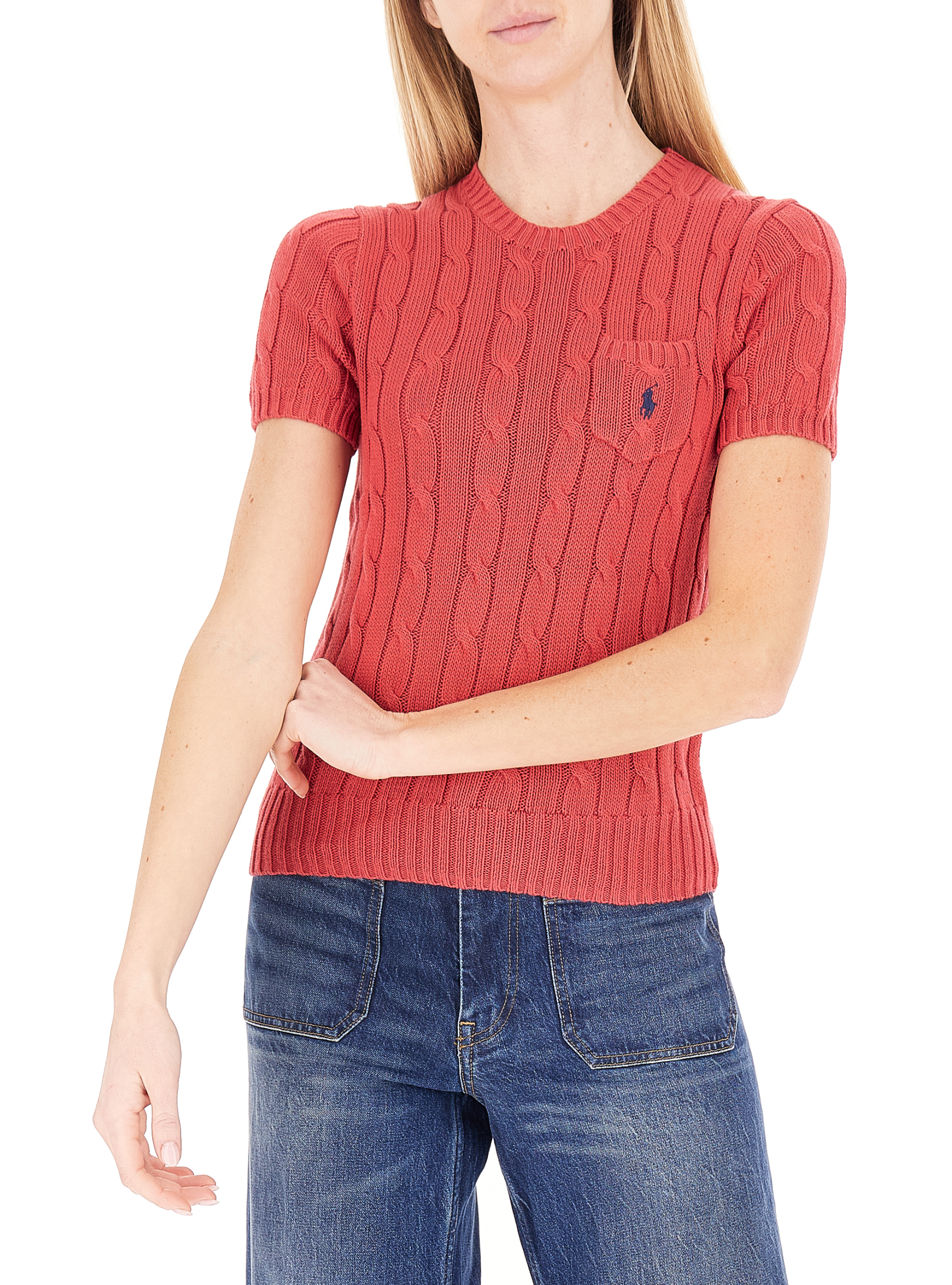 Maglia a trecce POLO LAMPONE S