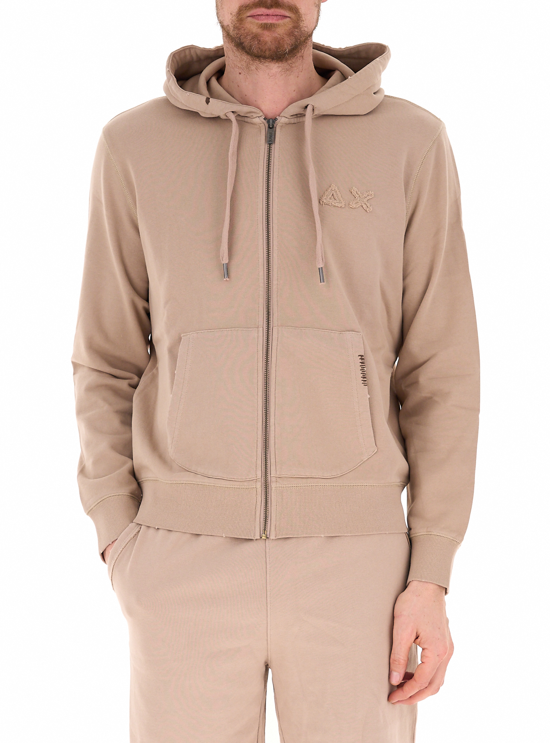 SUN68 Felpa in cotone BEIGE