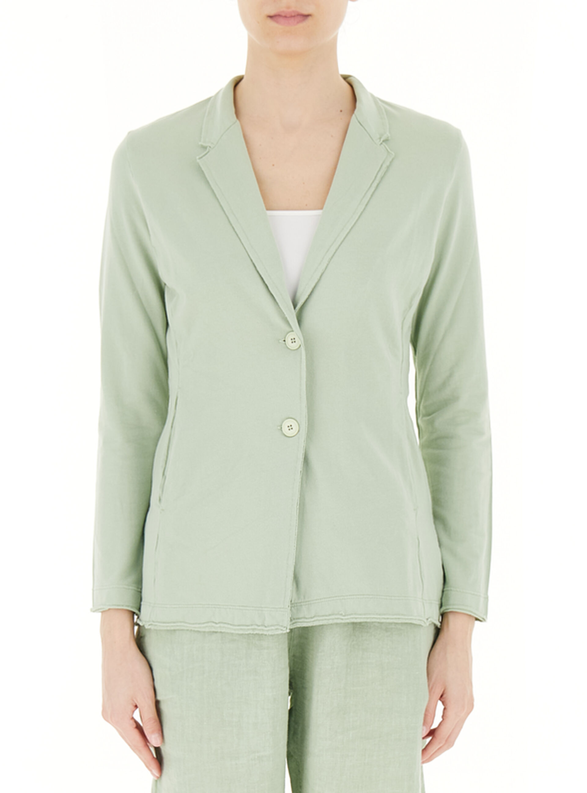 DEHA Blazer in felpa VERDE