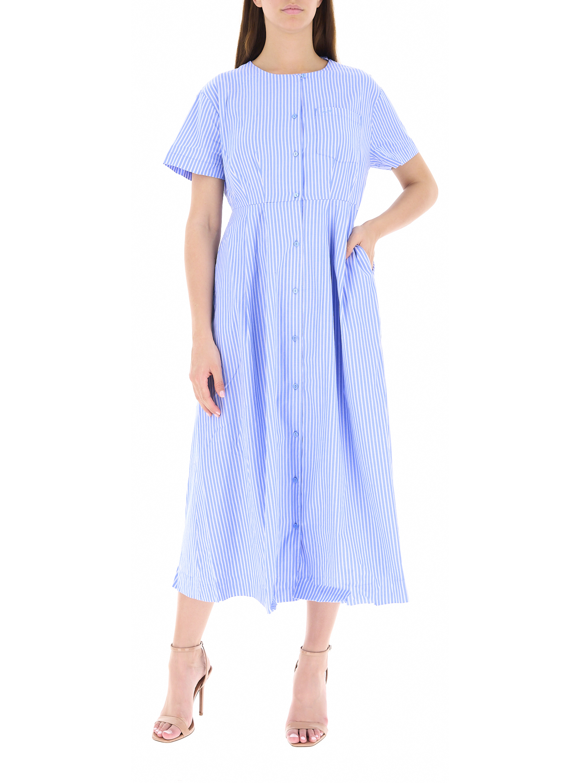 SUN68 Abito a righe AZZURRO XL