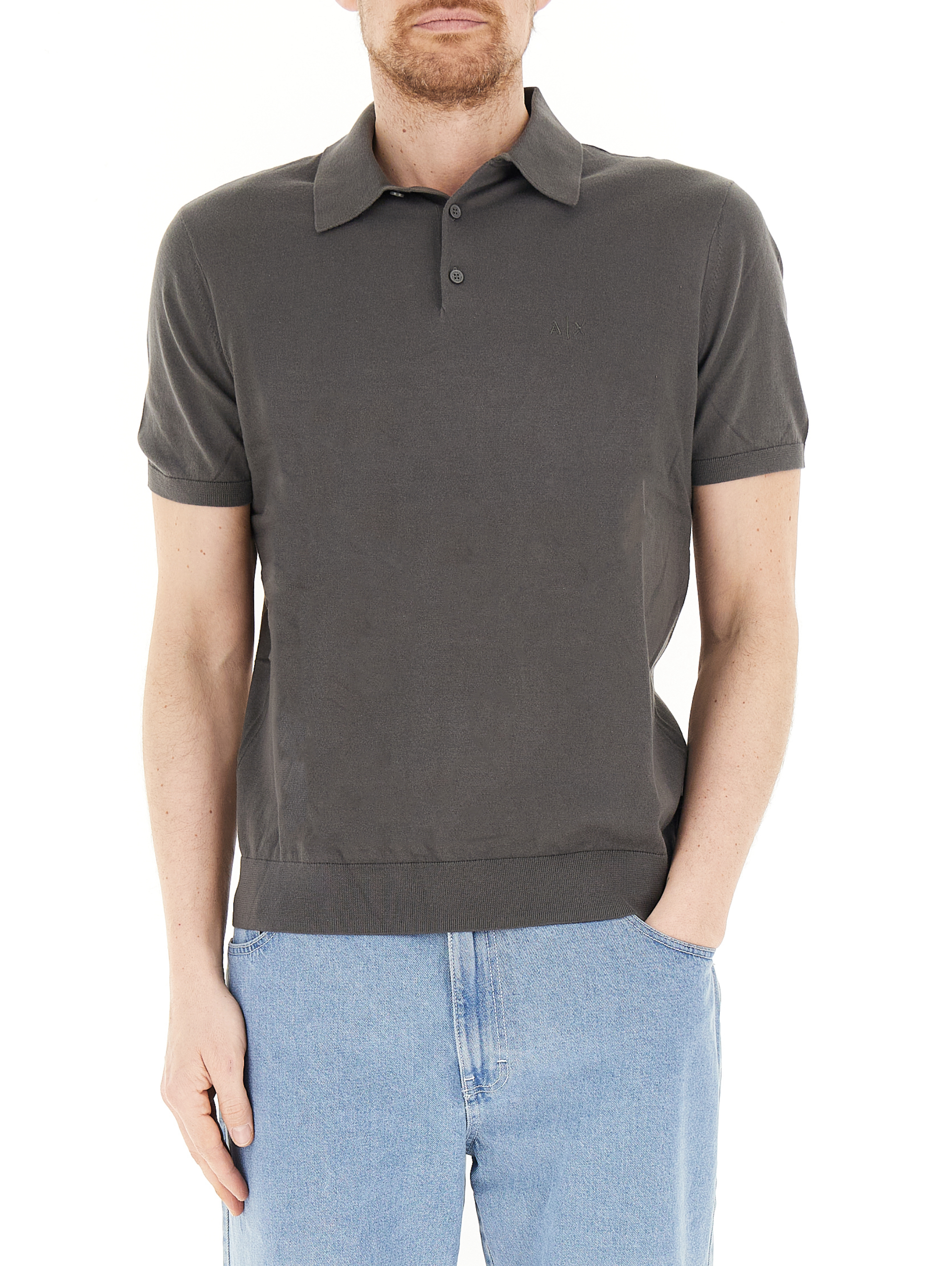 Polo in maglia ANTRACITE XL