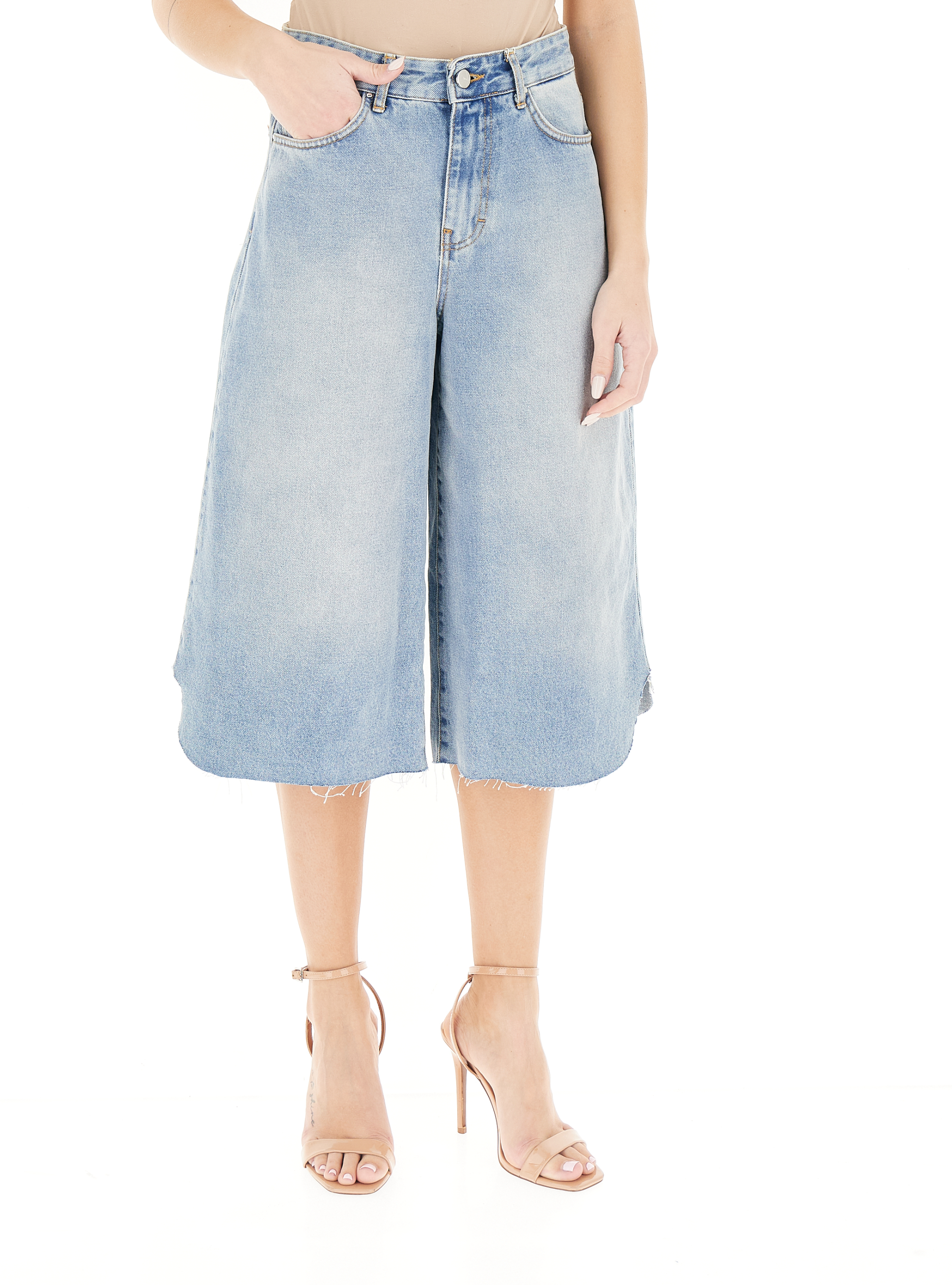 KOCCA Bermuda in jeans AZZURRO 42