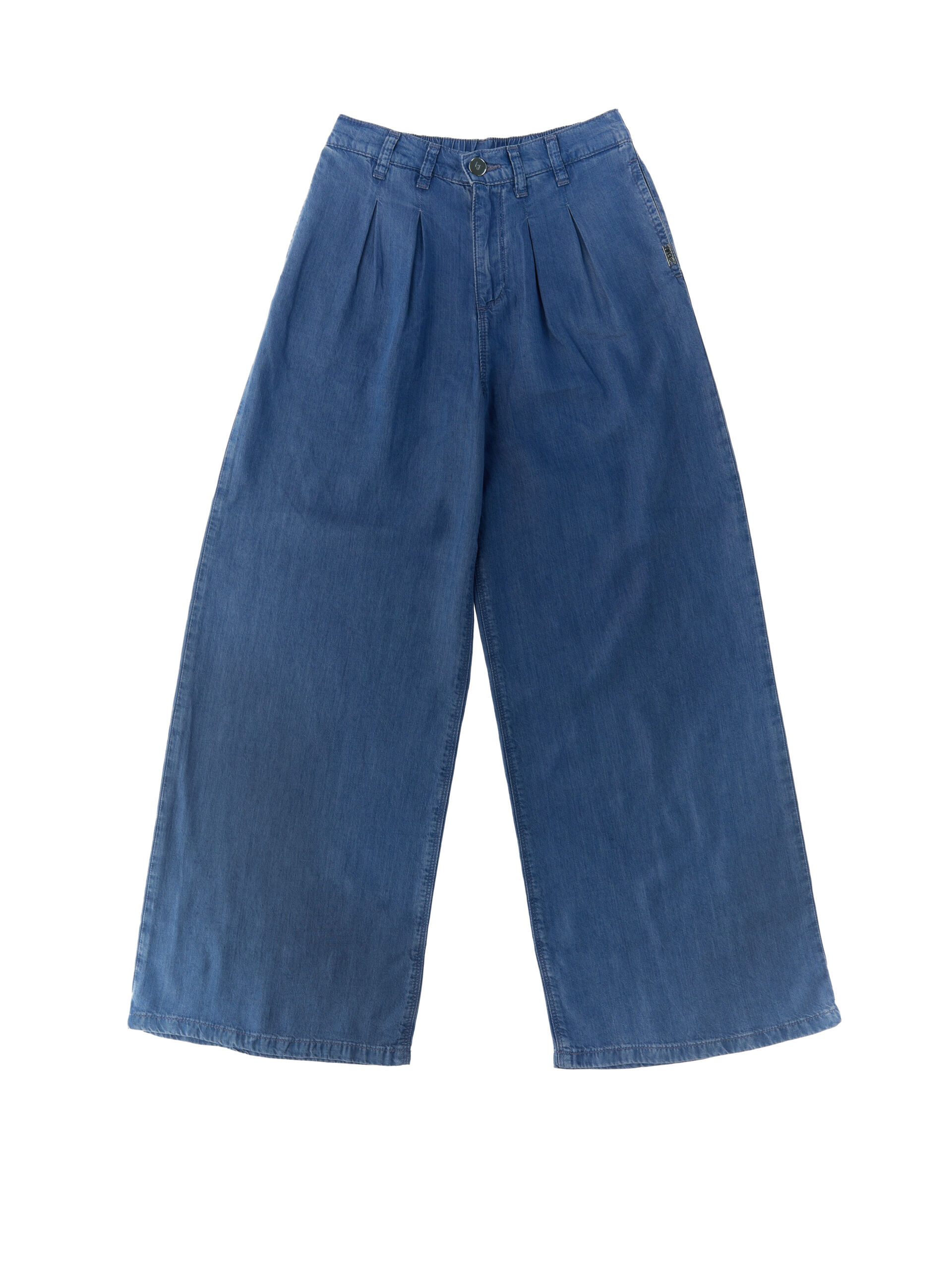 Pantalone wide leg JUNIOR BLU