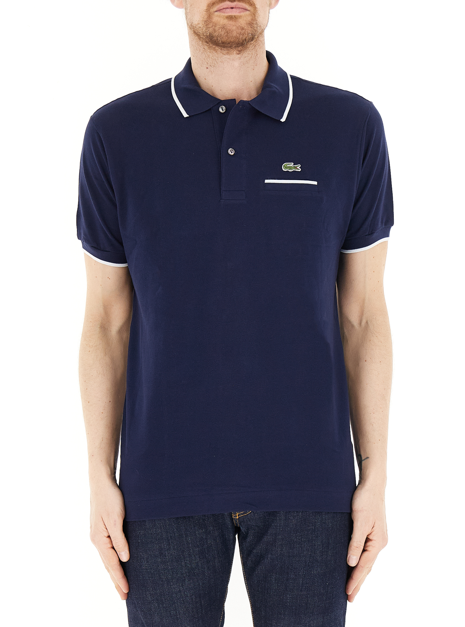 Lacoste Polo in piqué BLU NAVY 5