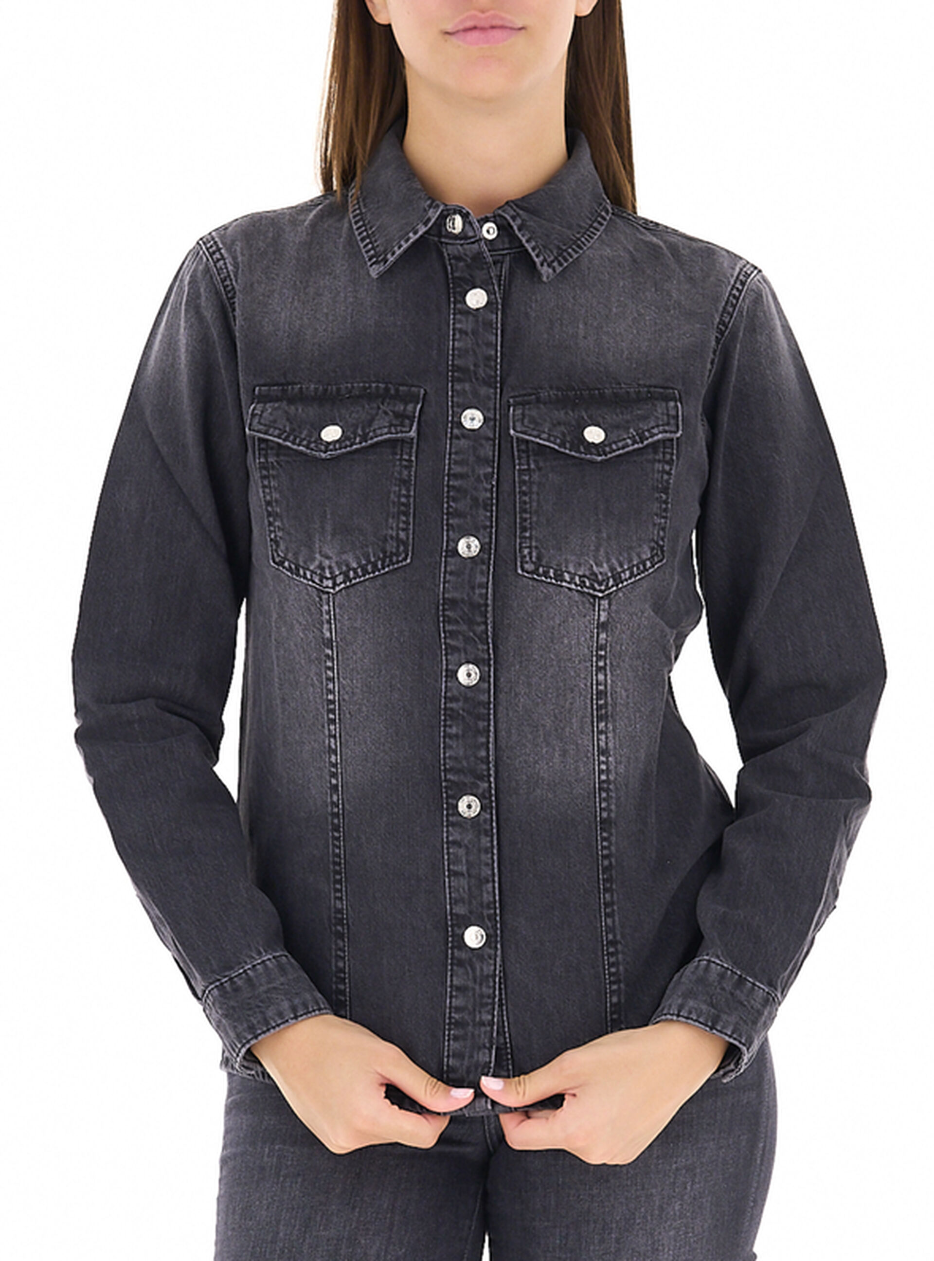 LIU JO Camicia in jeans GRIGIO 38