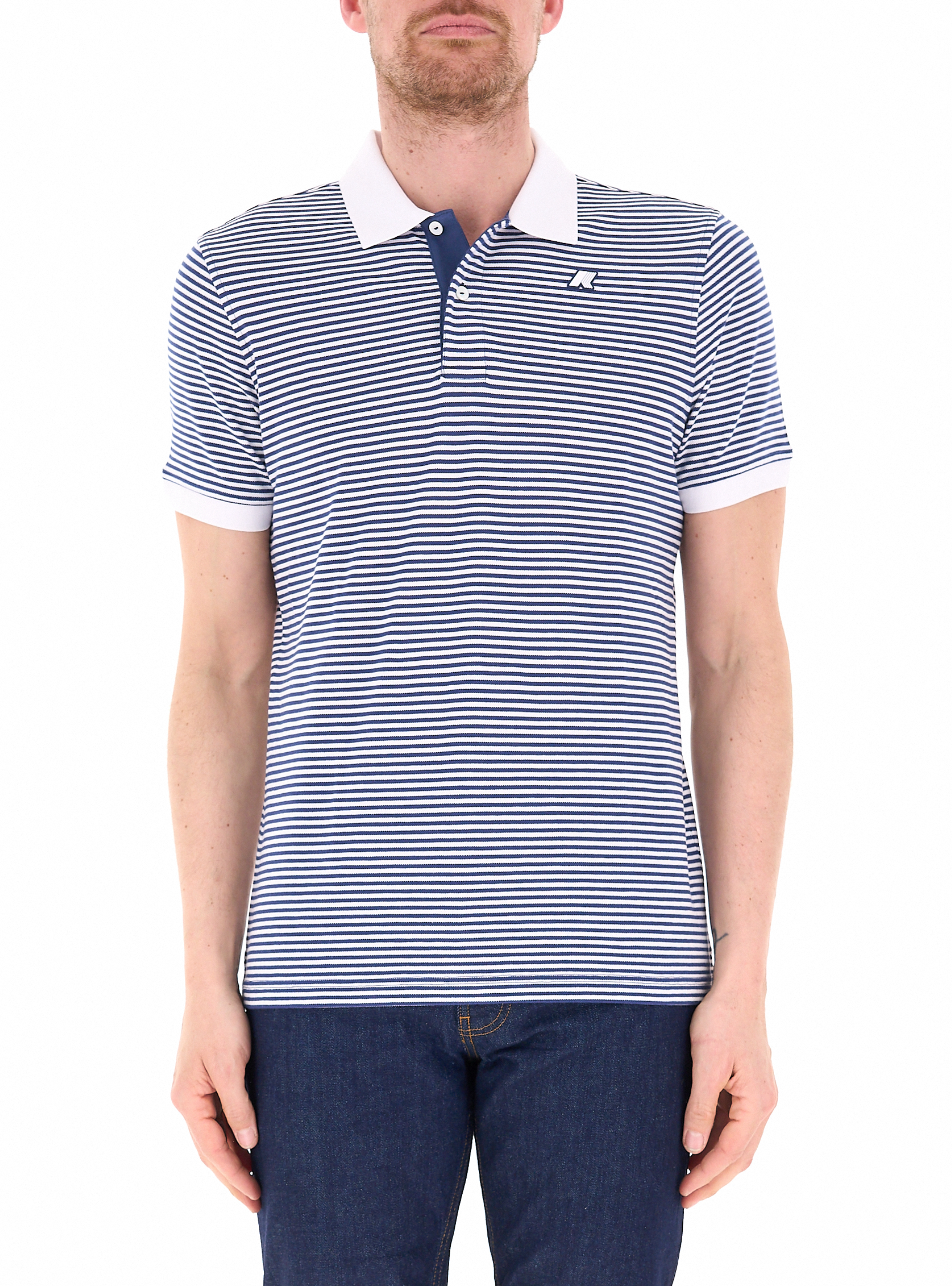 K-way Polo a righe BLU