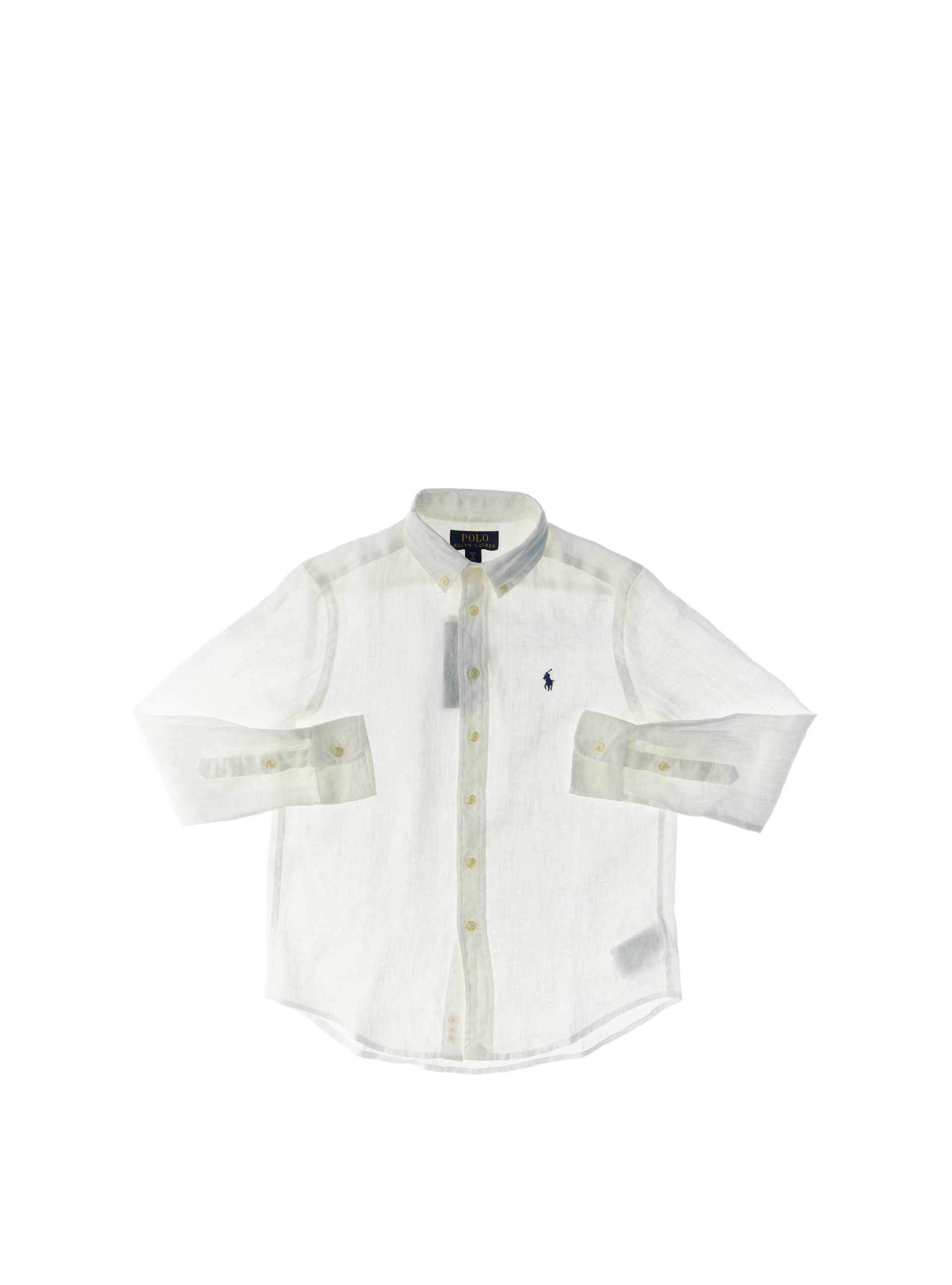 Camicia in lino POLO BOYS PANNA M