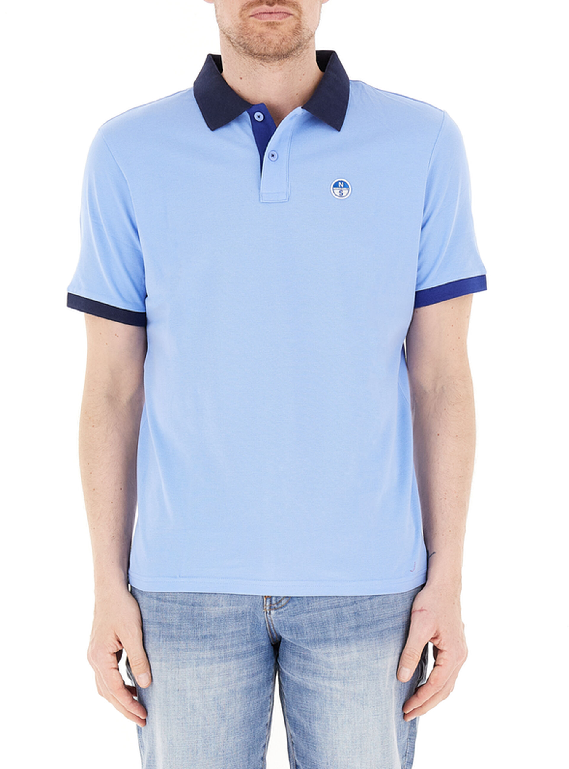 North Sails Polo in cotone CELESTE