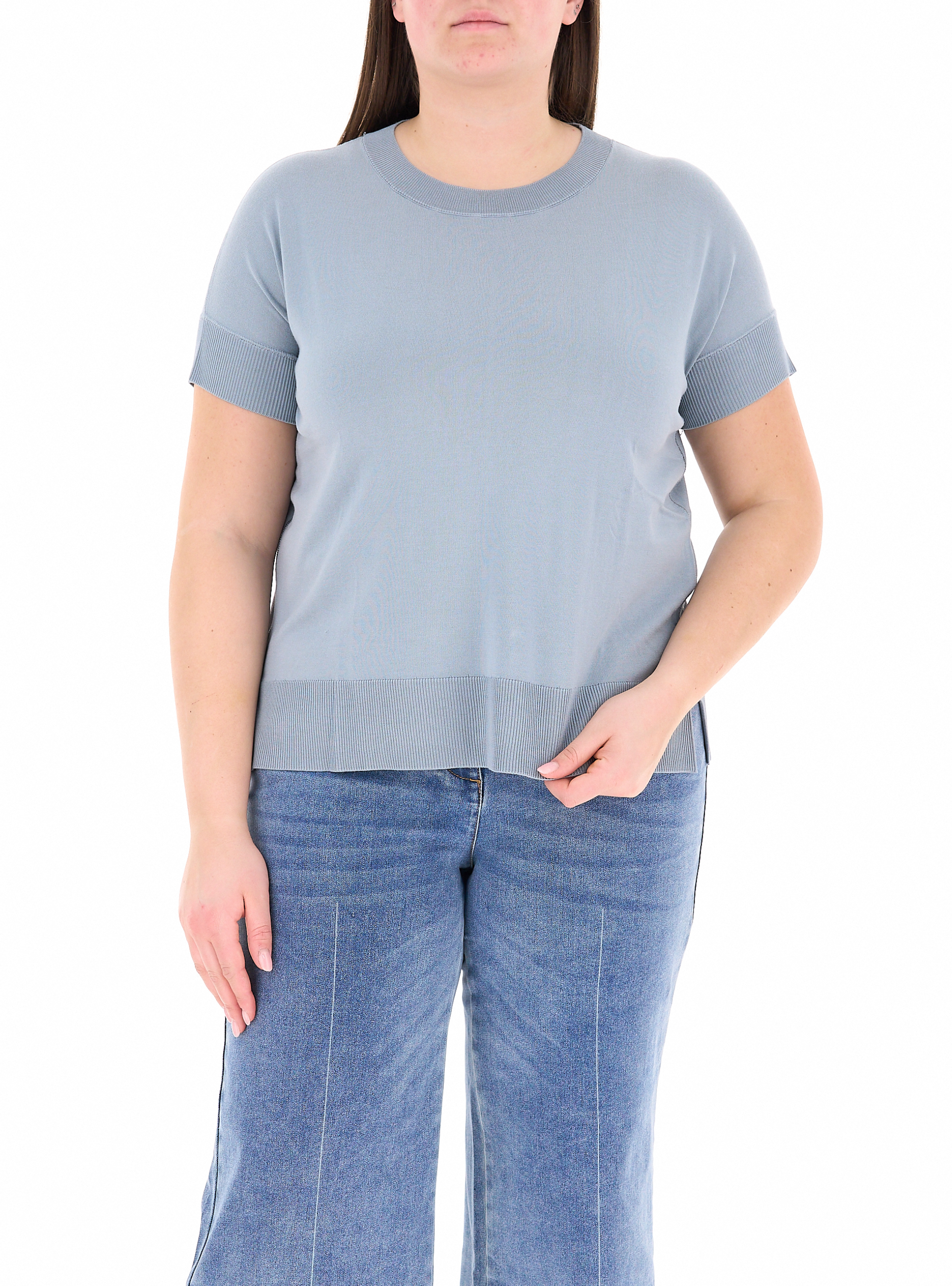 Maglia maniche corte AZZURRO POLVERE