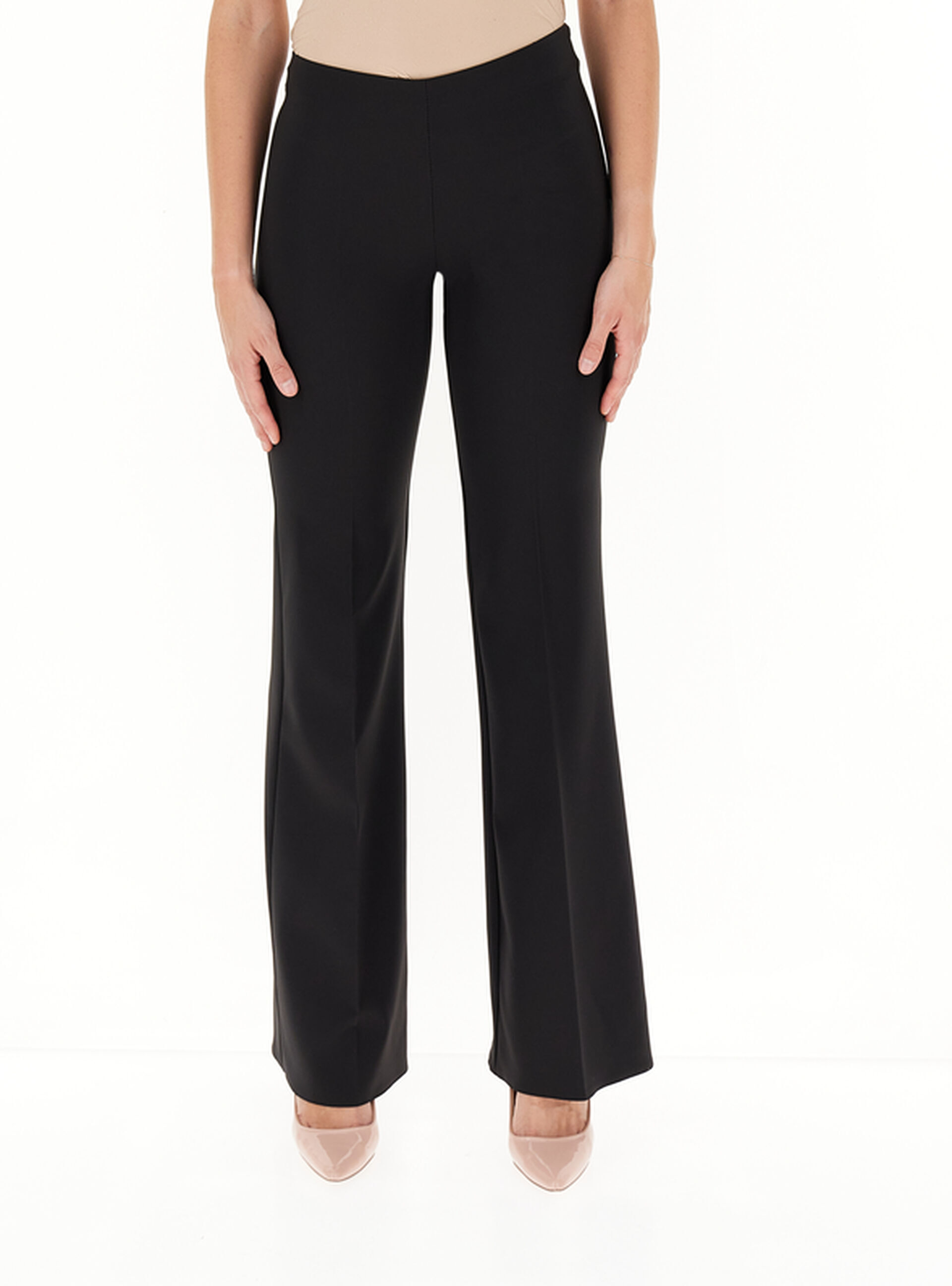 Pantalone flare NERO XL