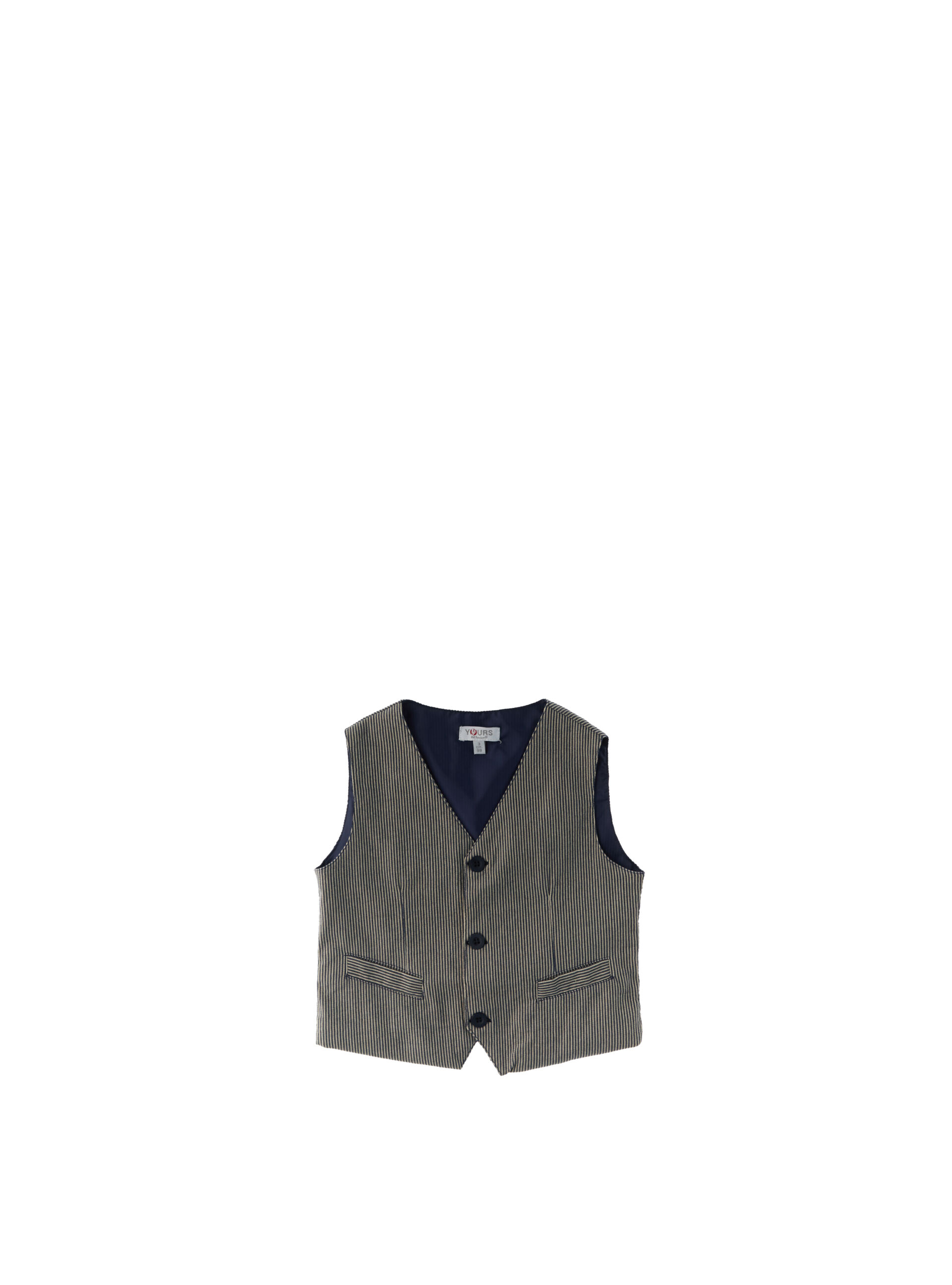 Yours Gilet misto cotone GRIGIO