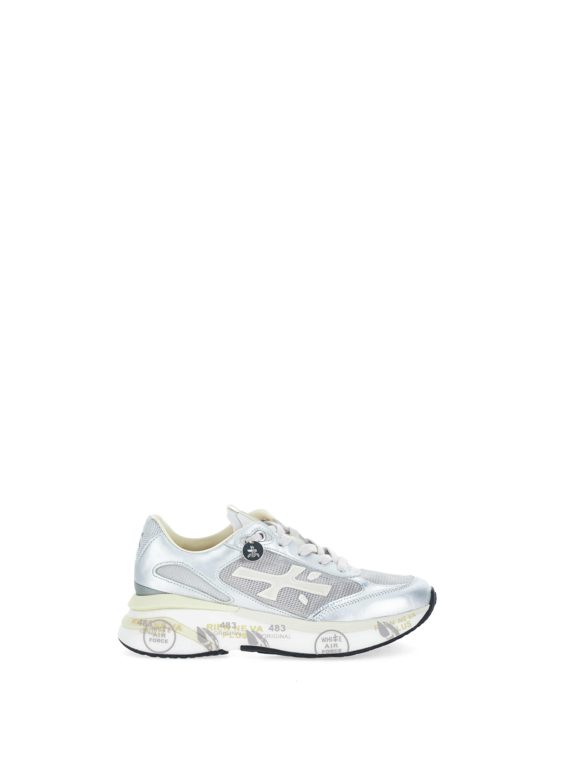Sneakers con inserti ARGENTO