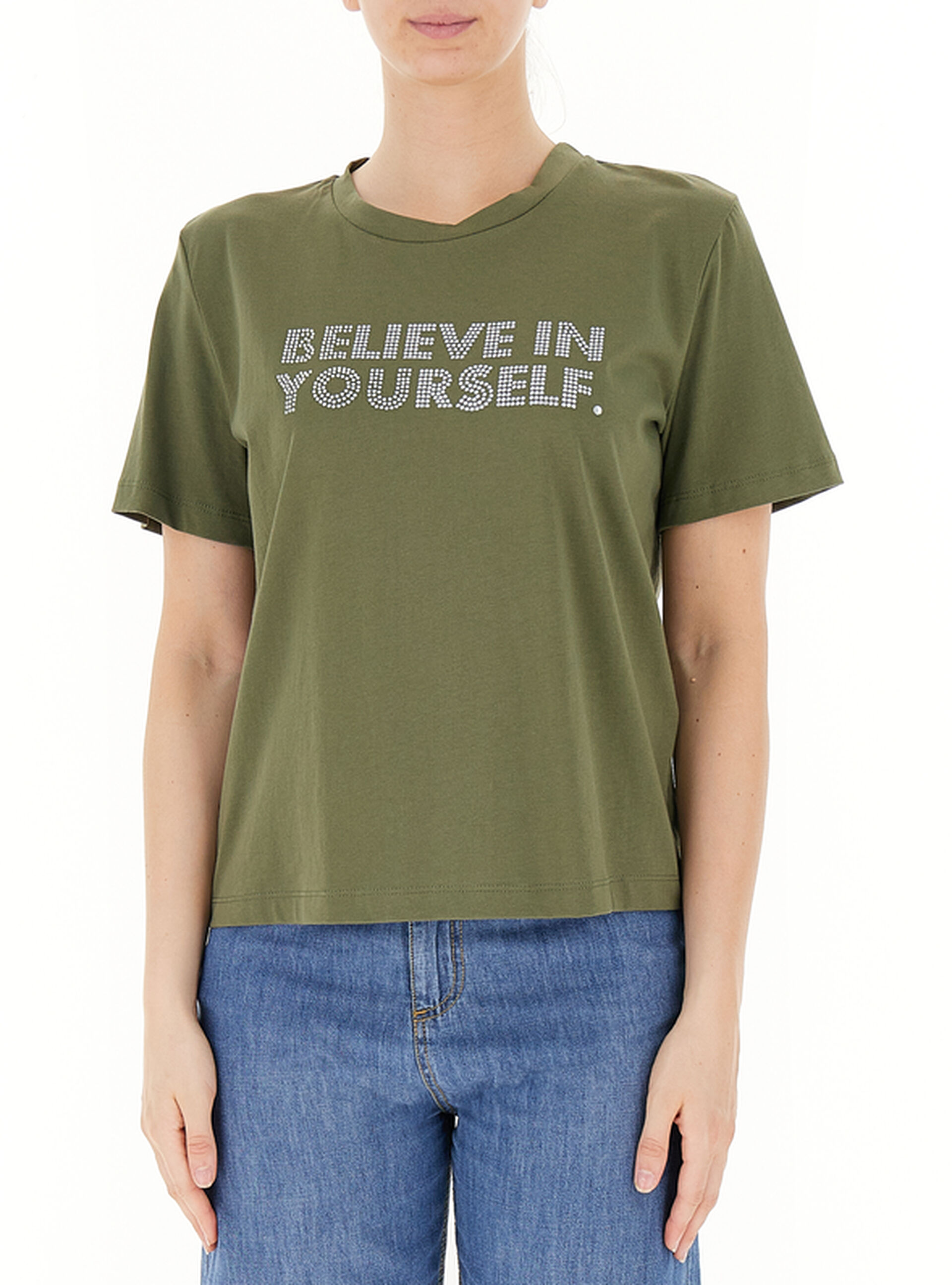 T-shirt in cotone VERDE S