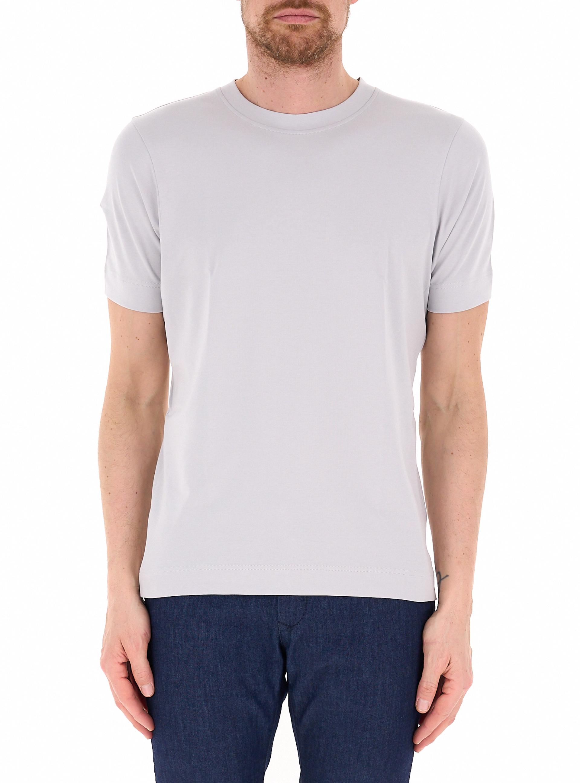 T-shirt girocollo GRIGIO GHIACCIO 48