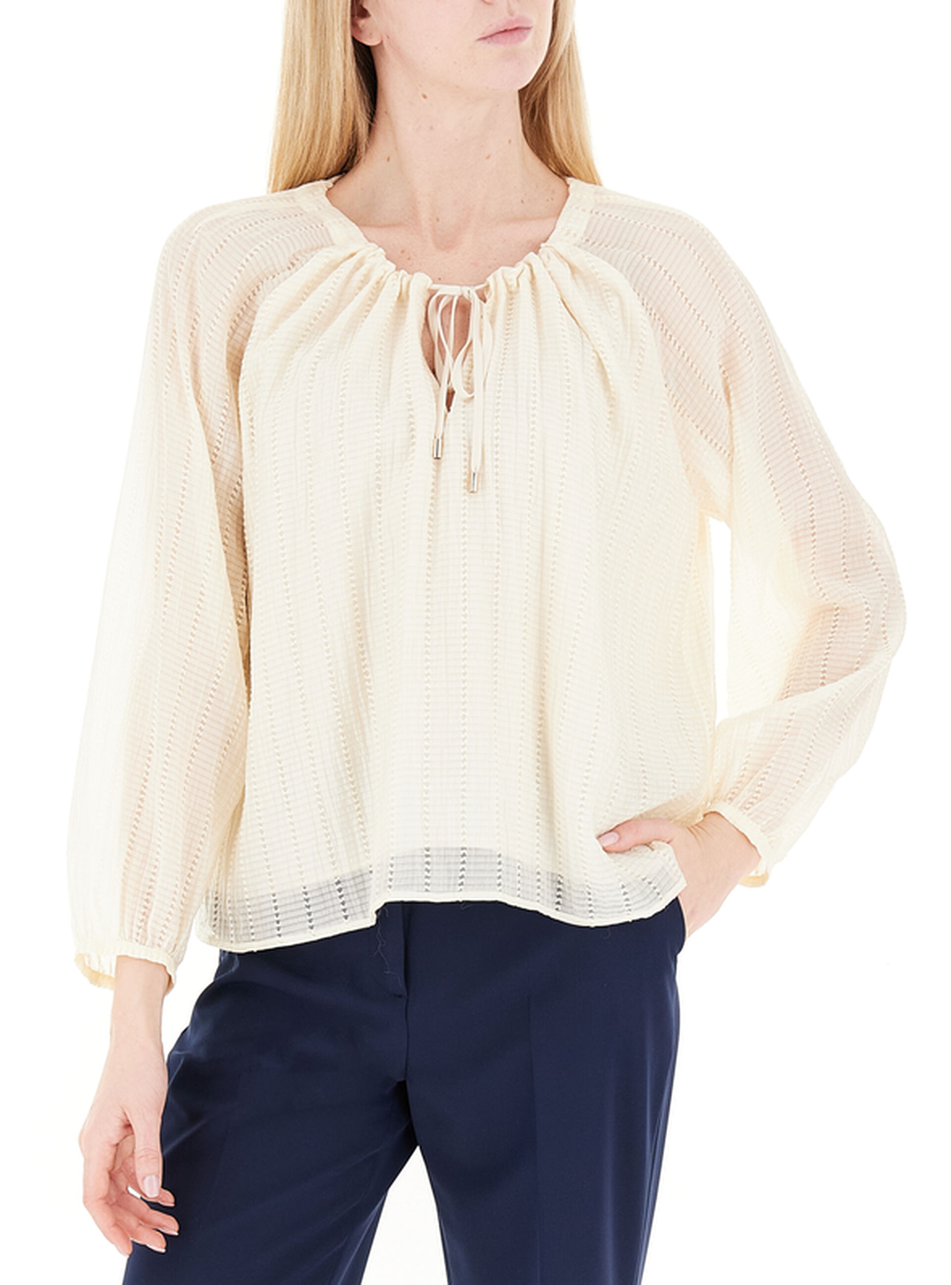 Blusa maniche lunghe AVORIO 42