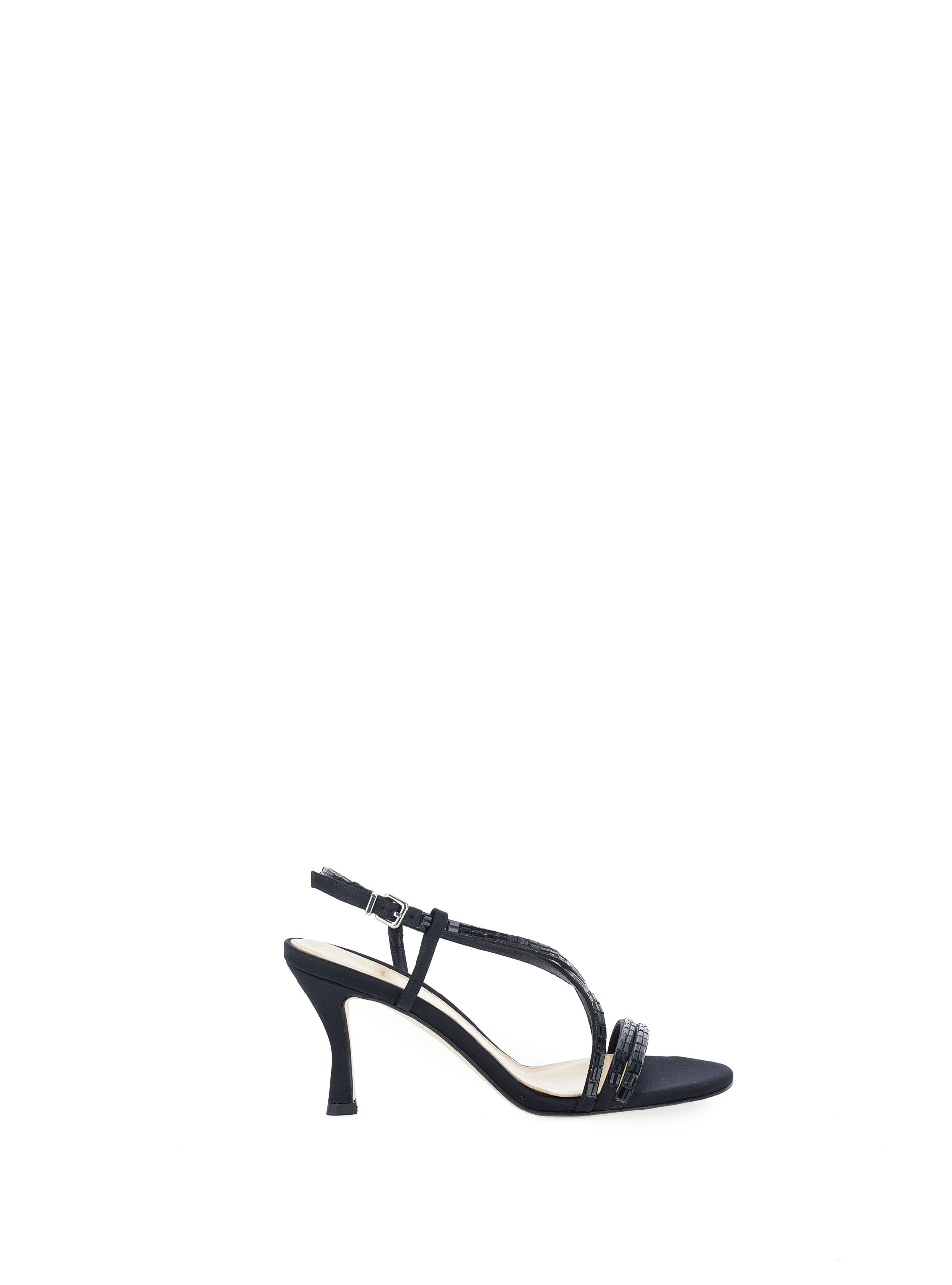CHANTAL Sandali con strass NERO 38
