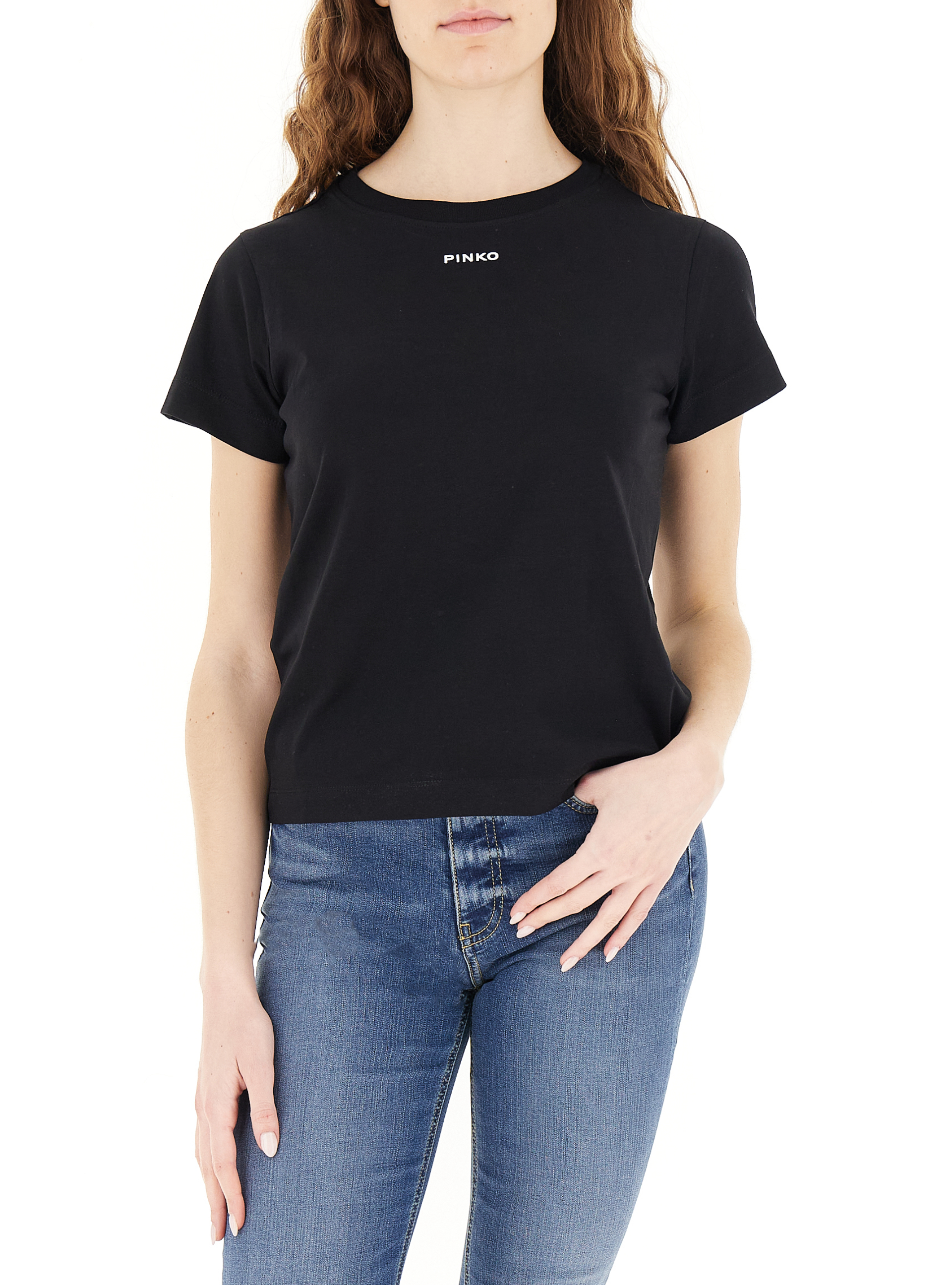 Pinko T-shirt girocollo NERO