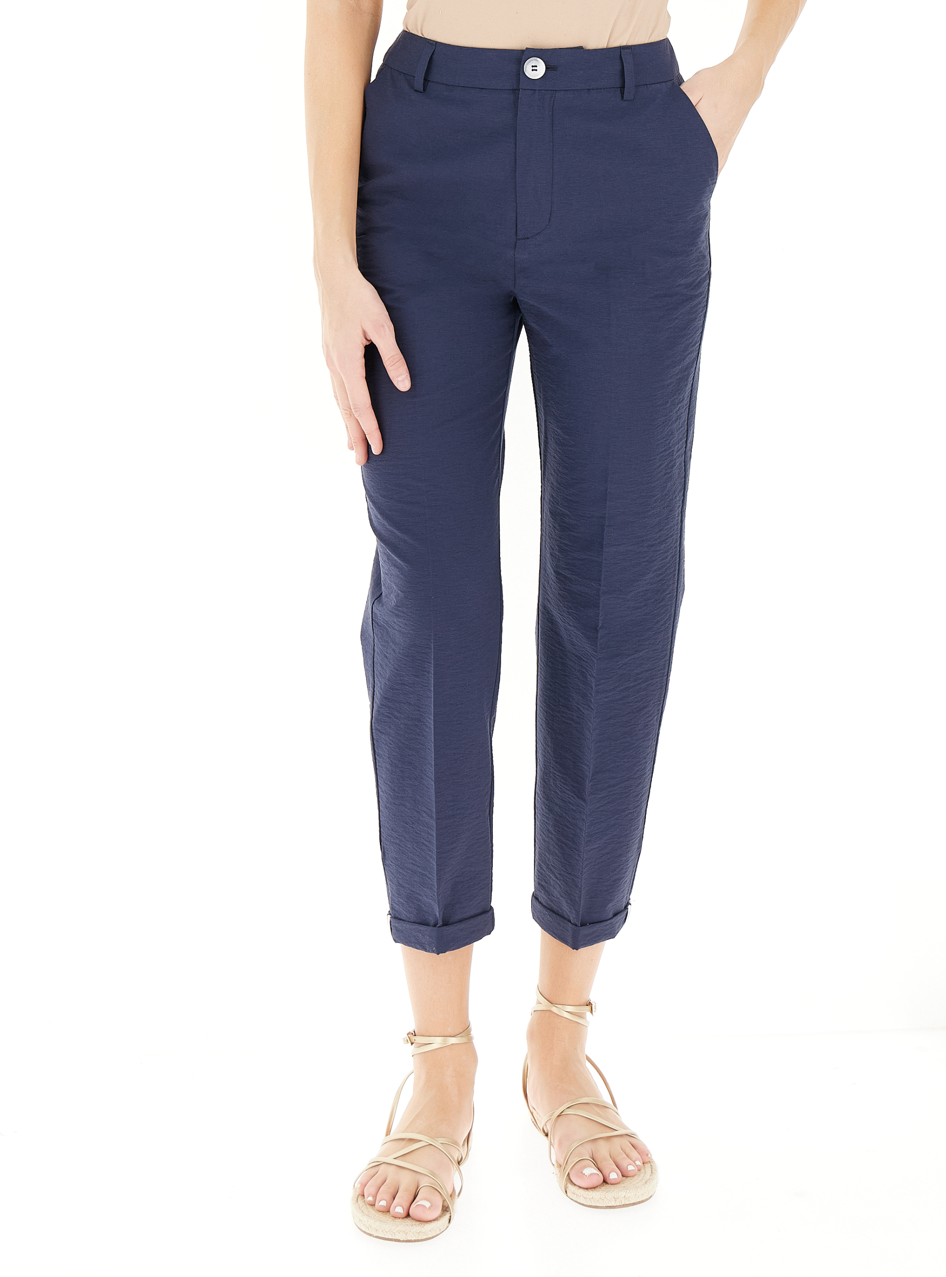 KOCCA Pantalone cropped BLU NAVY