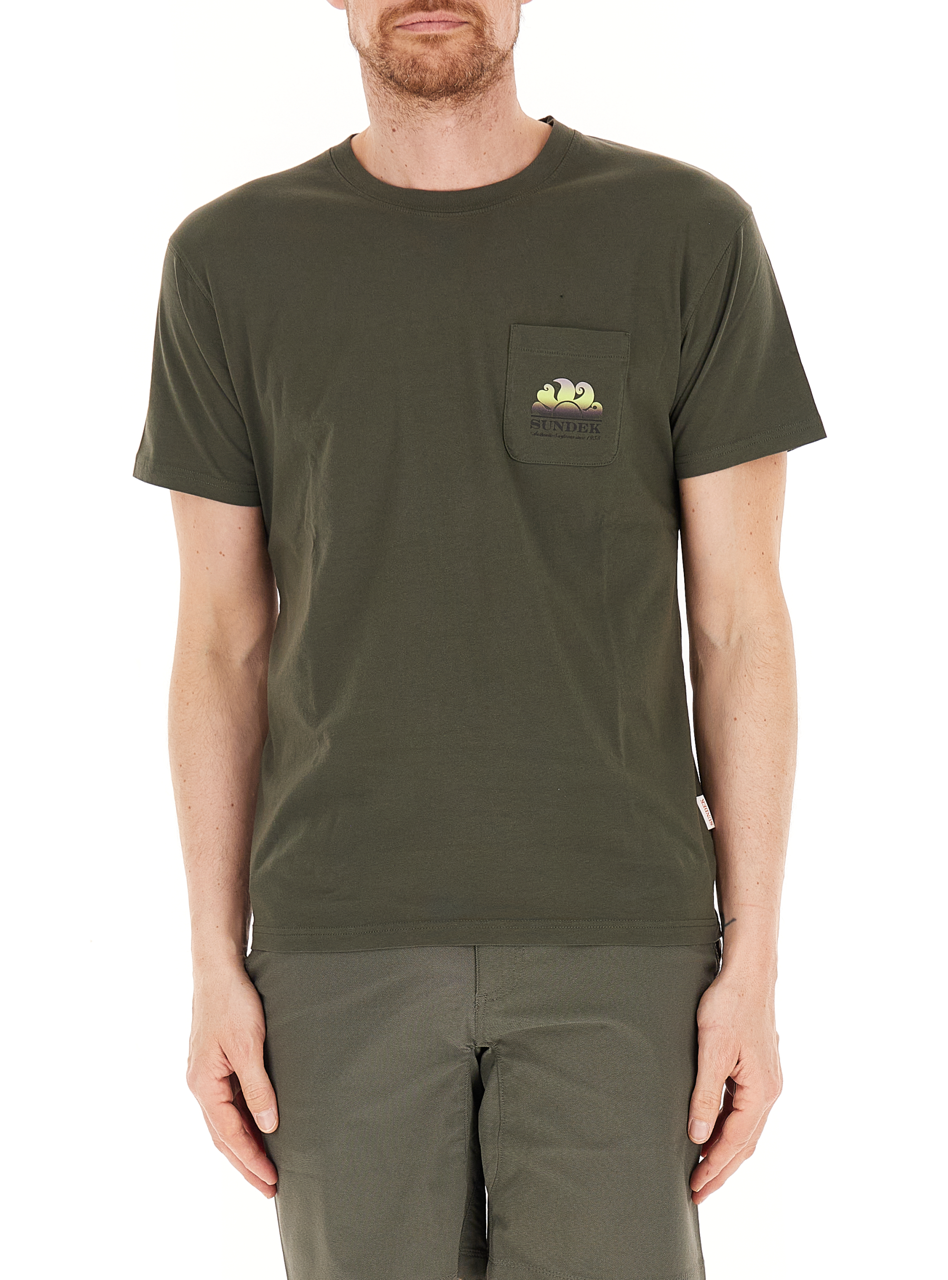T-shirt girocollo VERDE OLIVA
