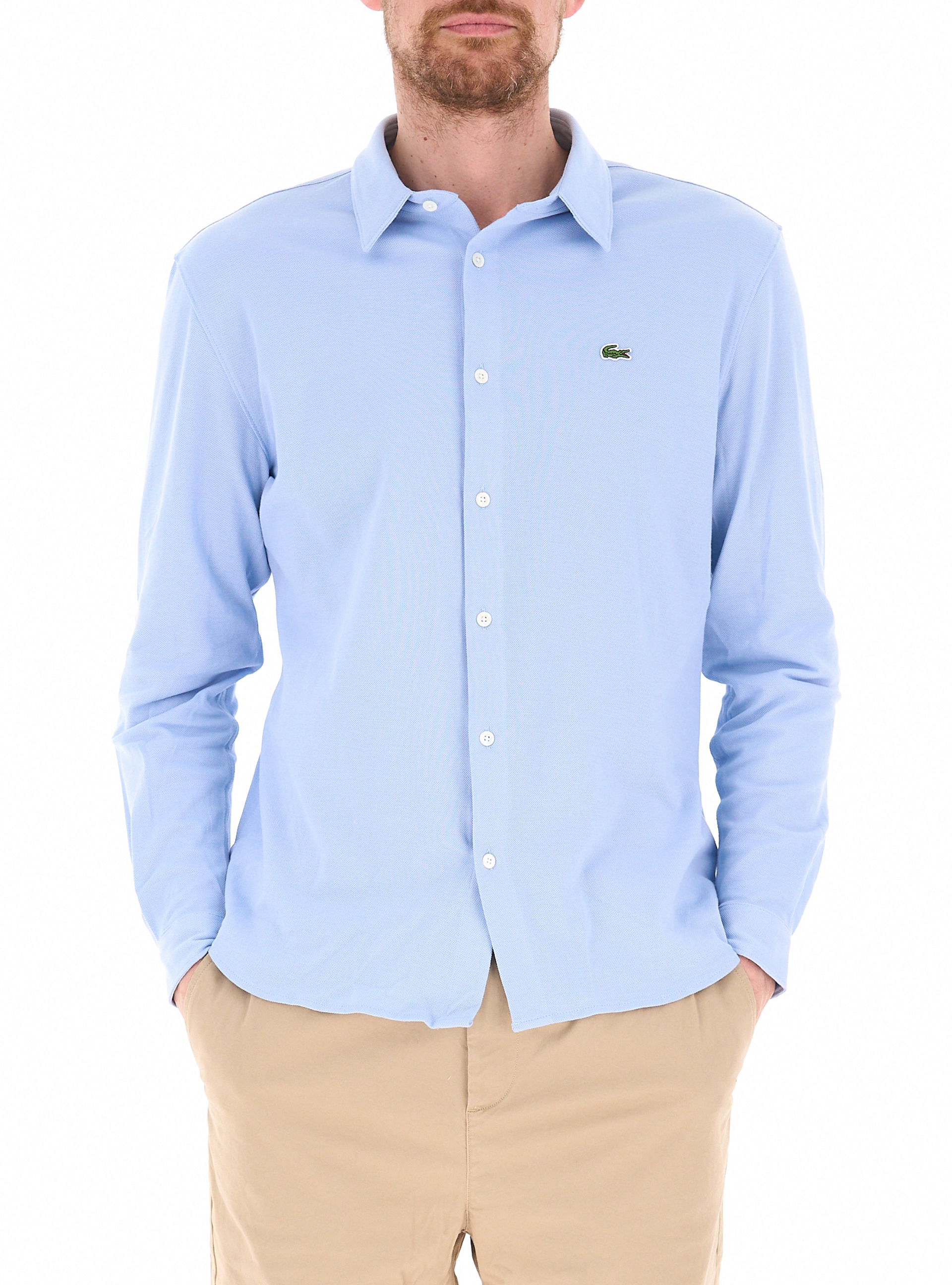 Camicia in cotone AZZURRO CHIARO