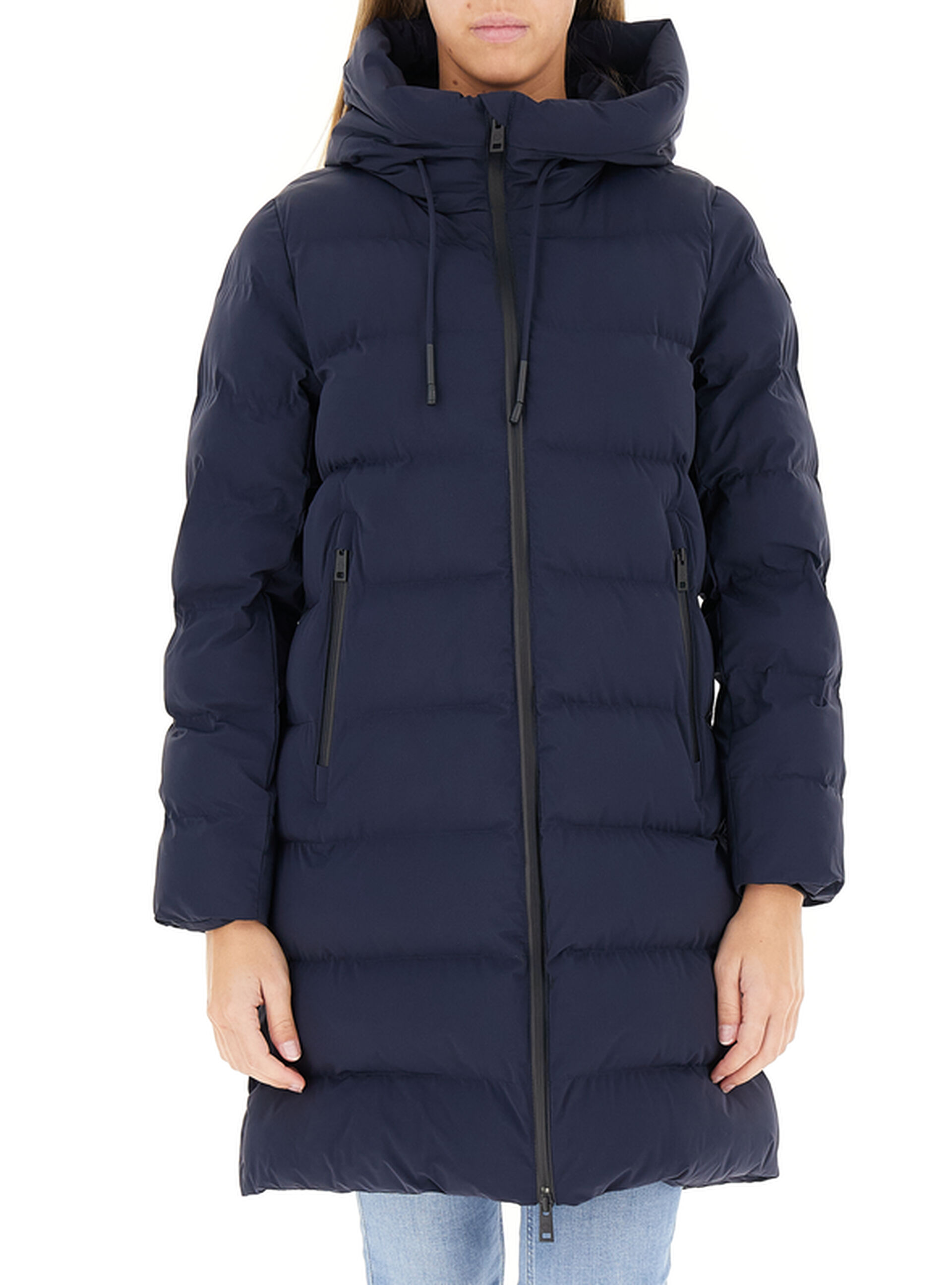 Piumino con cappuccio BLU NAVY