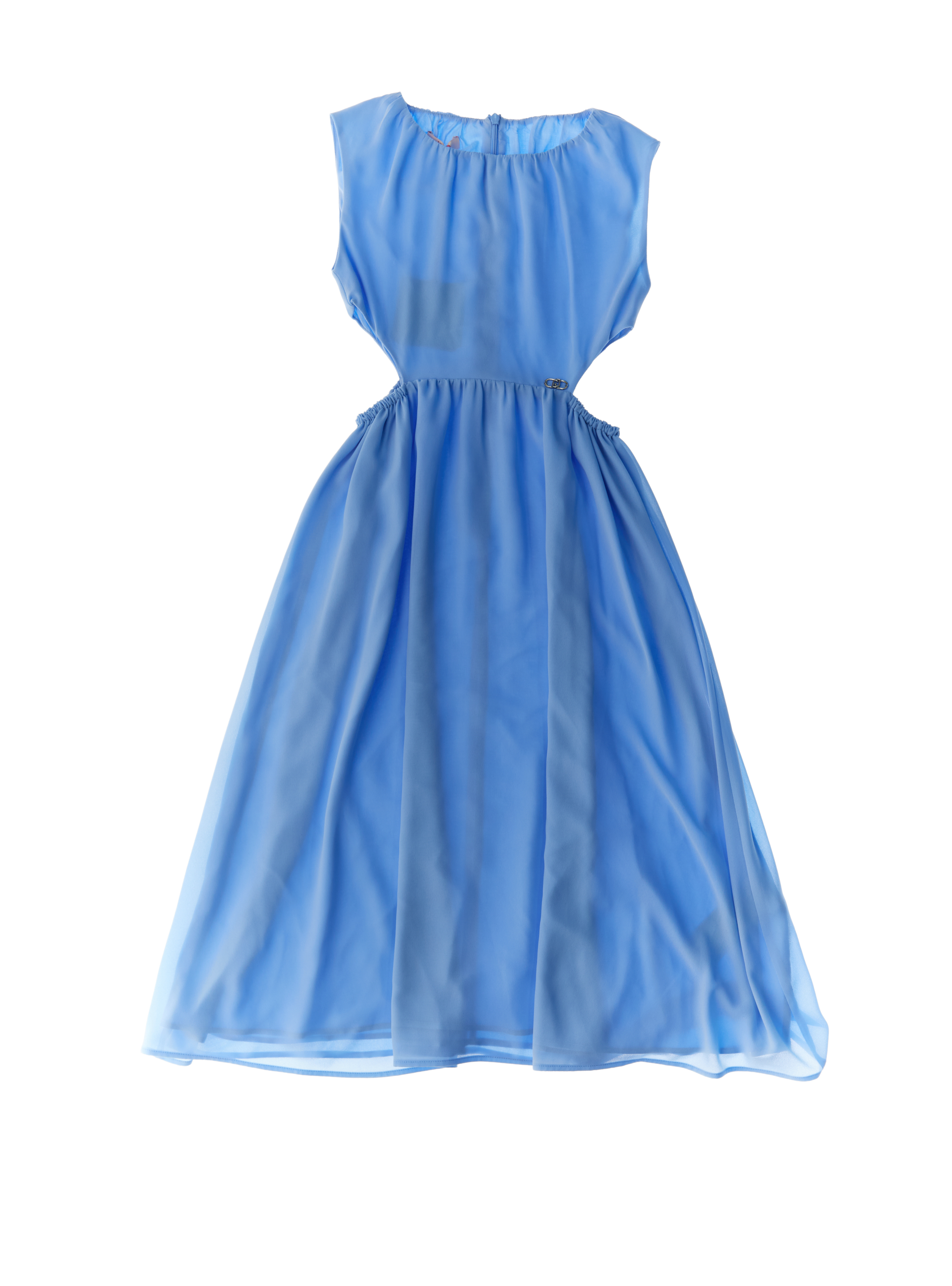 Abito Cut-out Viscosa JUNIOR AZZURRO OXFORD XS