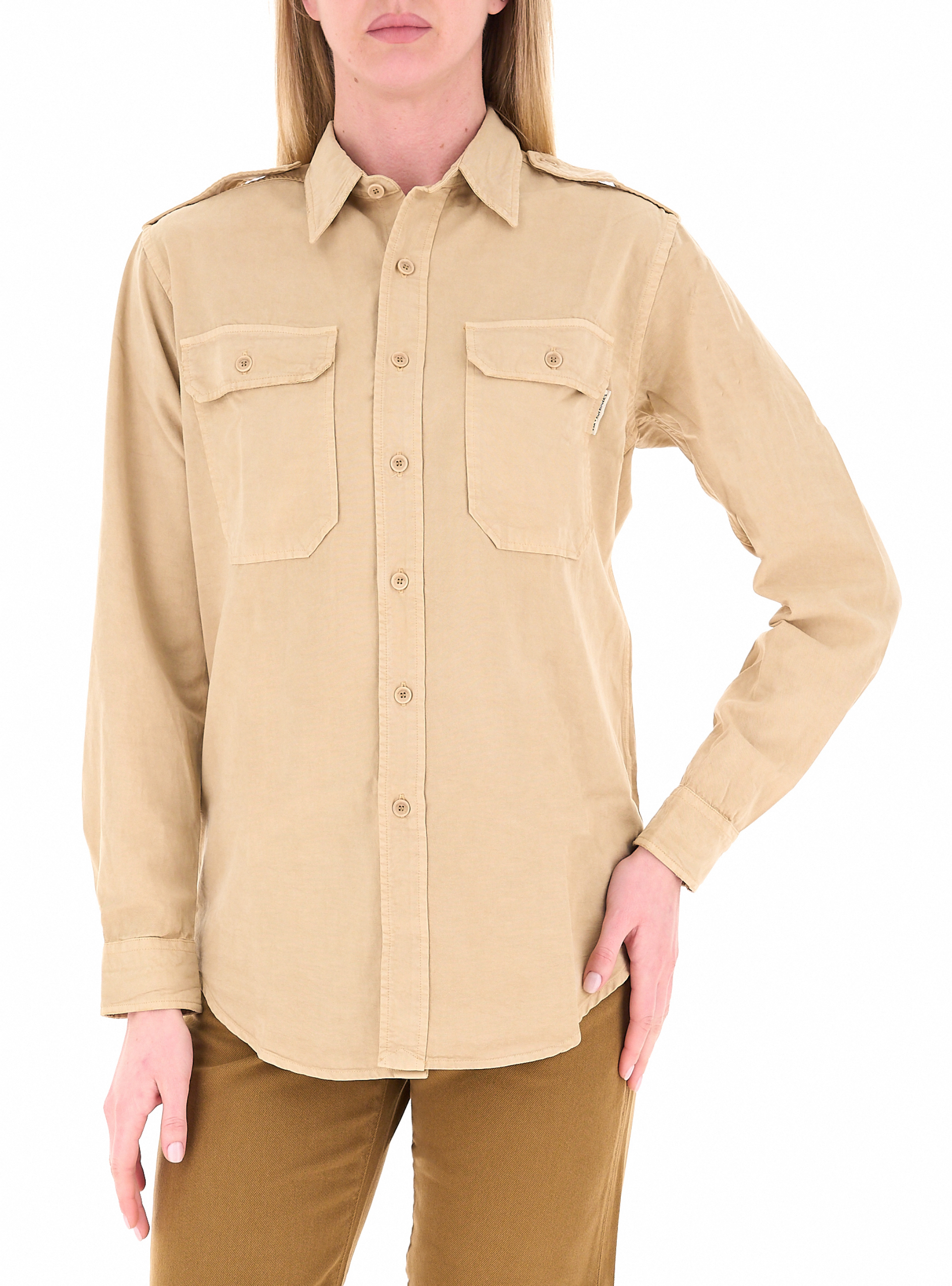 Camicia in cotone CAMMELLO L