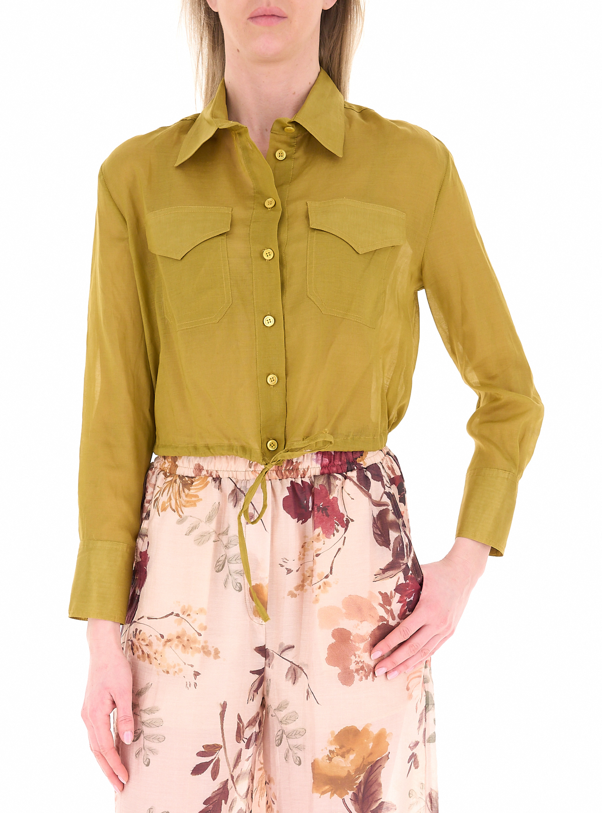 Camicia maniche lunghe VERDE OLIVA