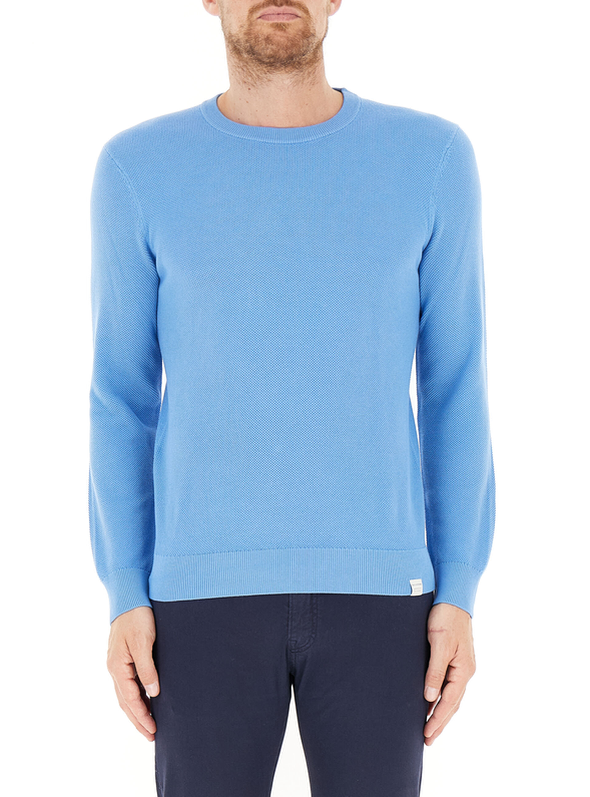 Maglia in cotone AZZURRO