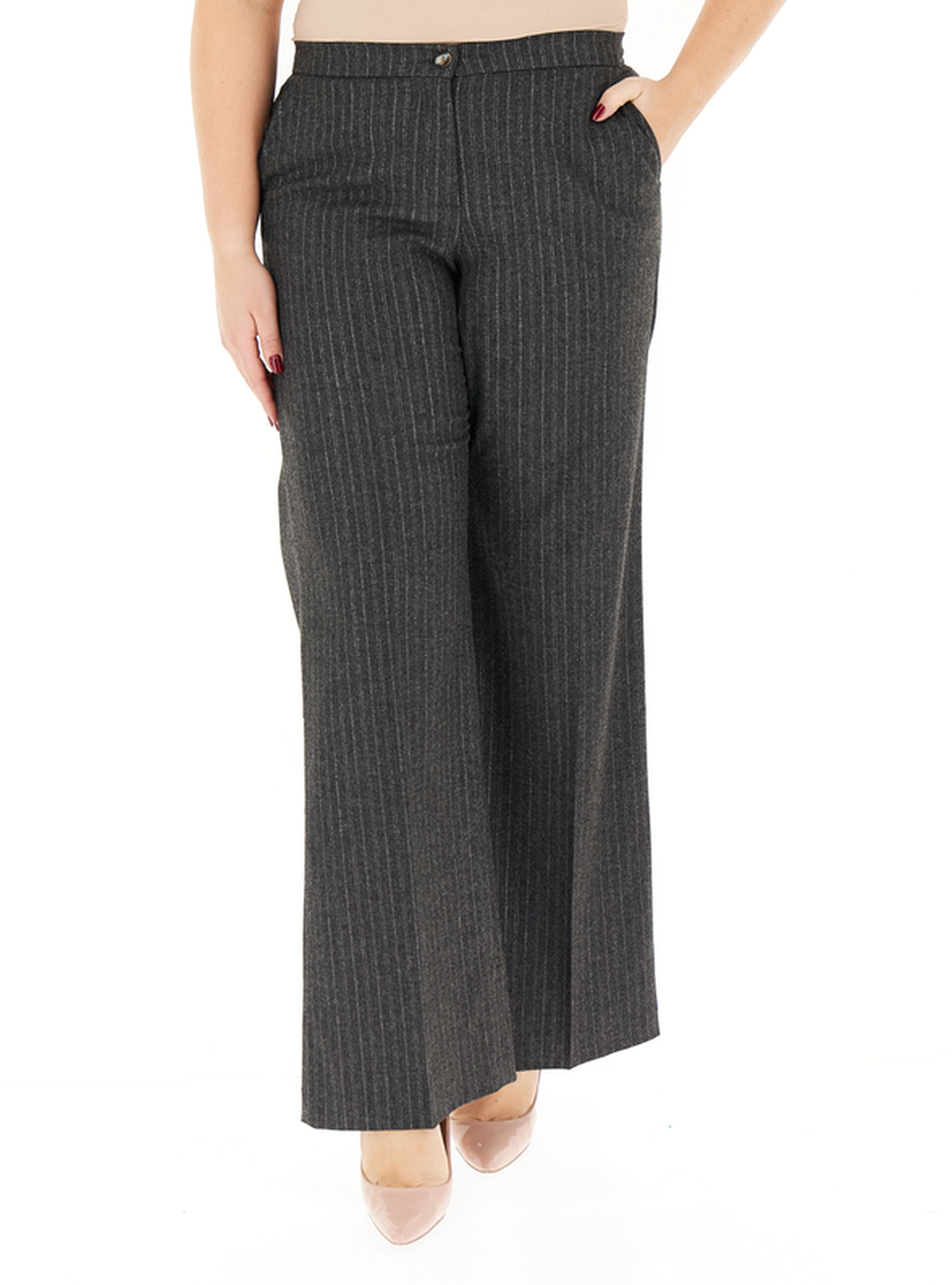 Pantalone wide leg COLLECTION ANTRACITE