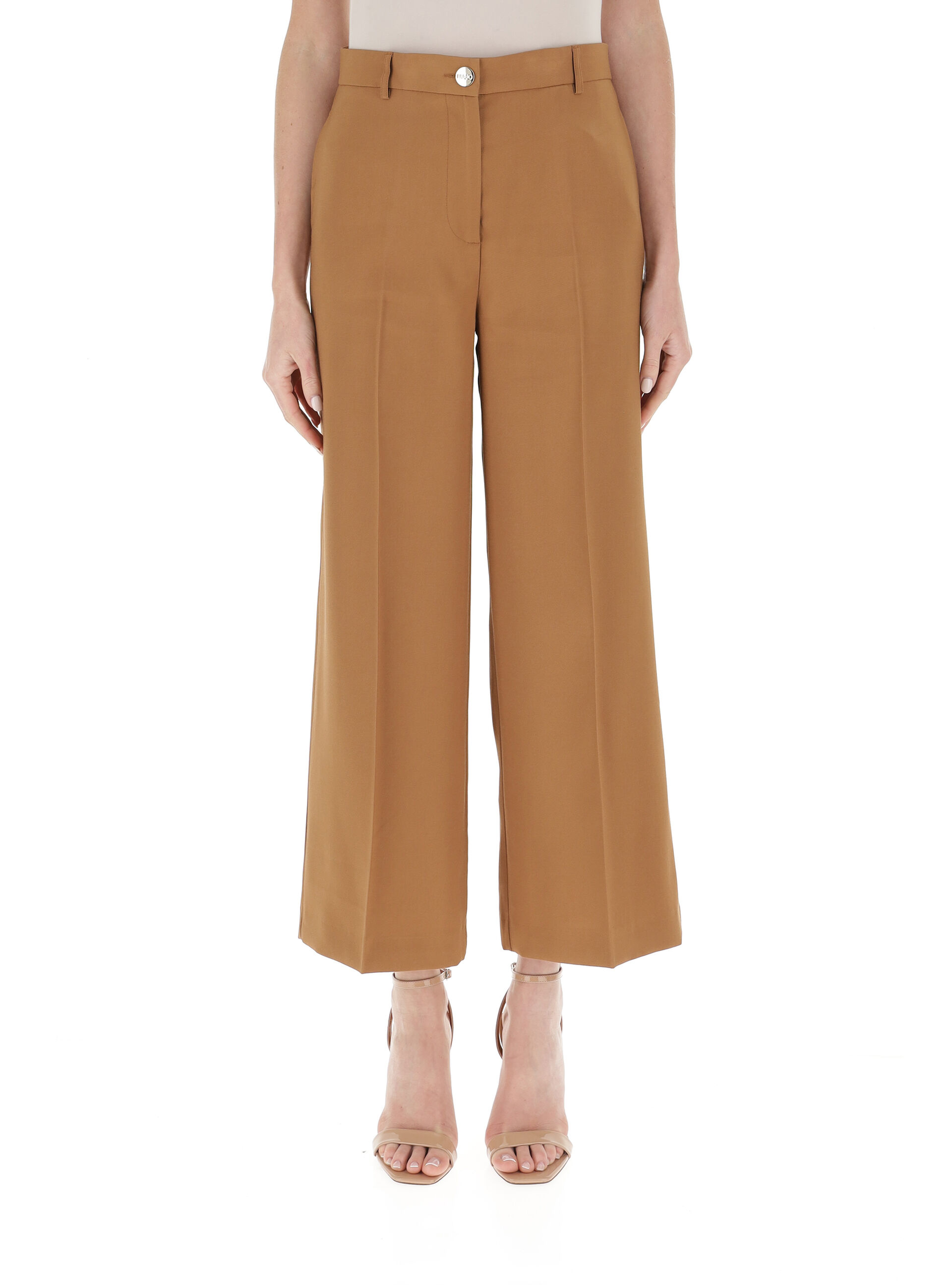 Pantalone misto viscosa MARRONE 40