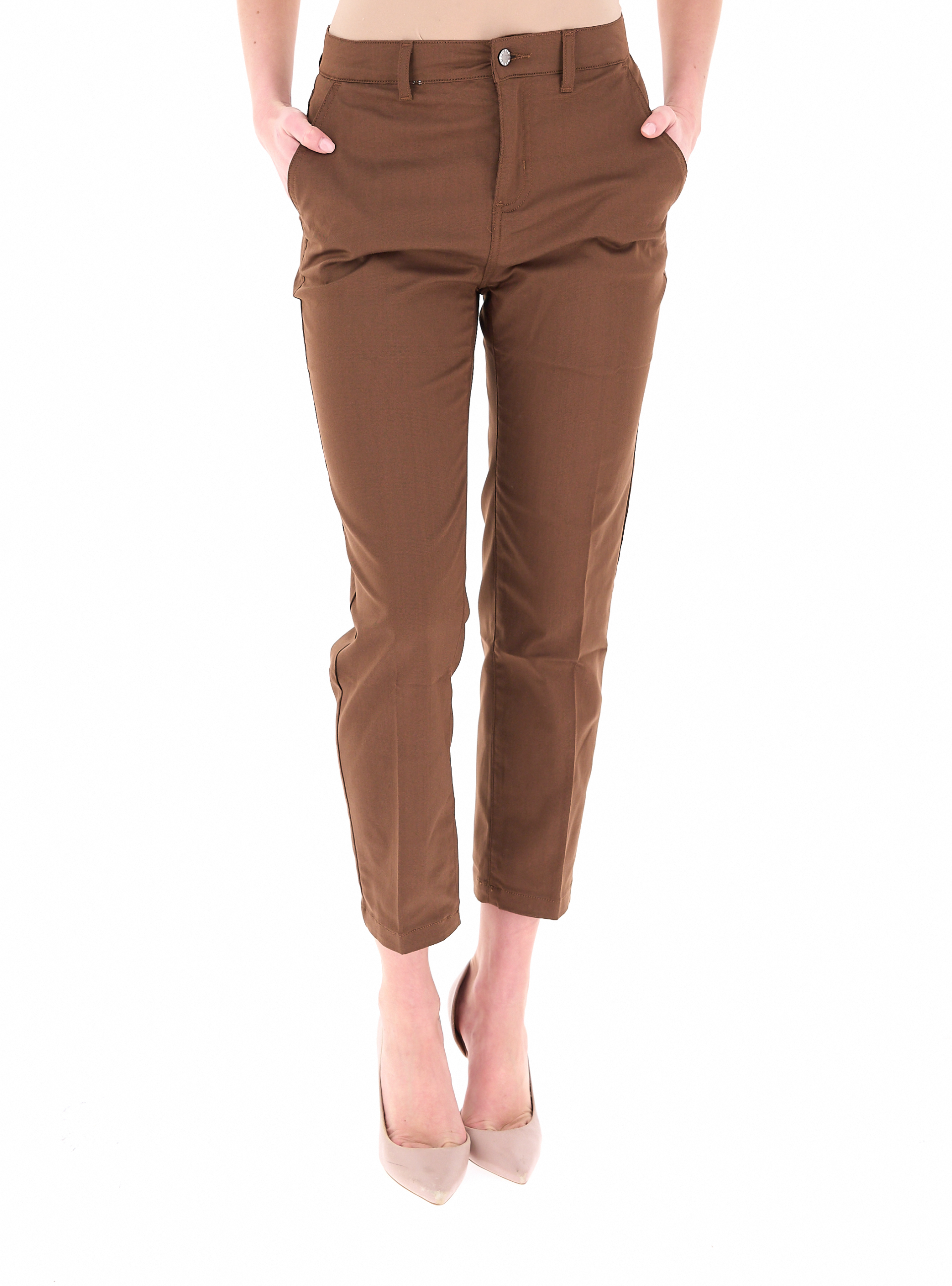 Pantalone a sigaretta LIU JEANS MARRONE