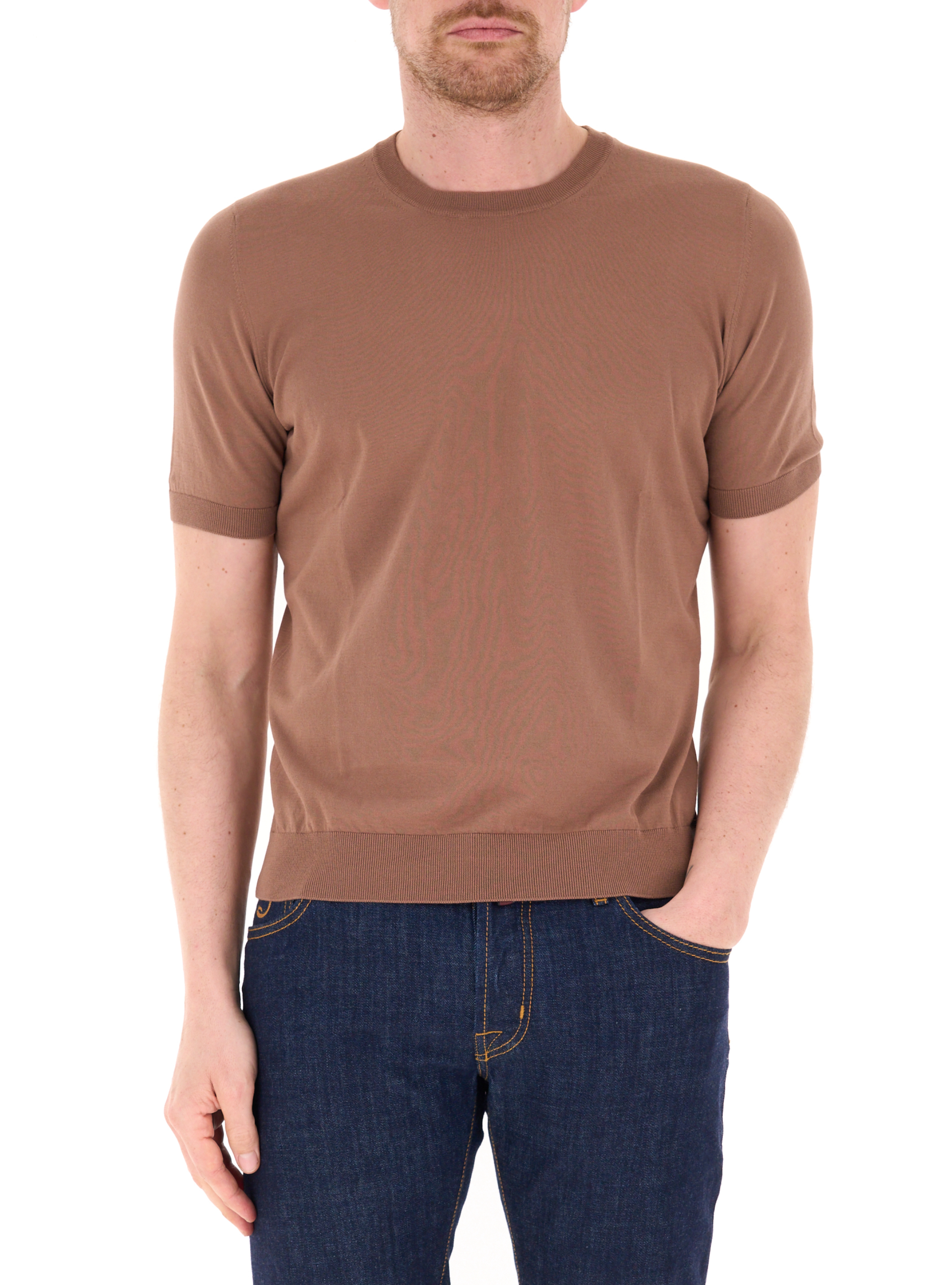 Maglia girocollo MARRONE
