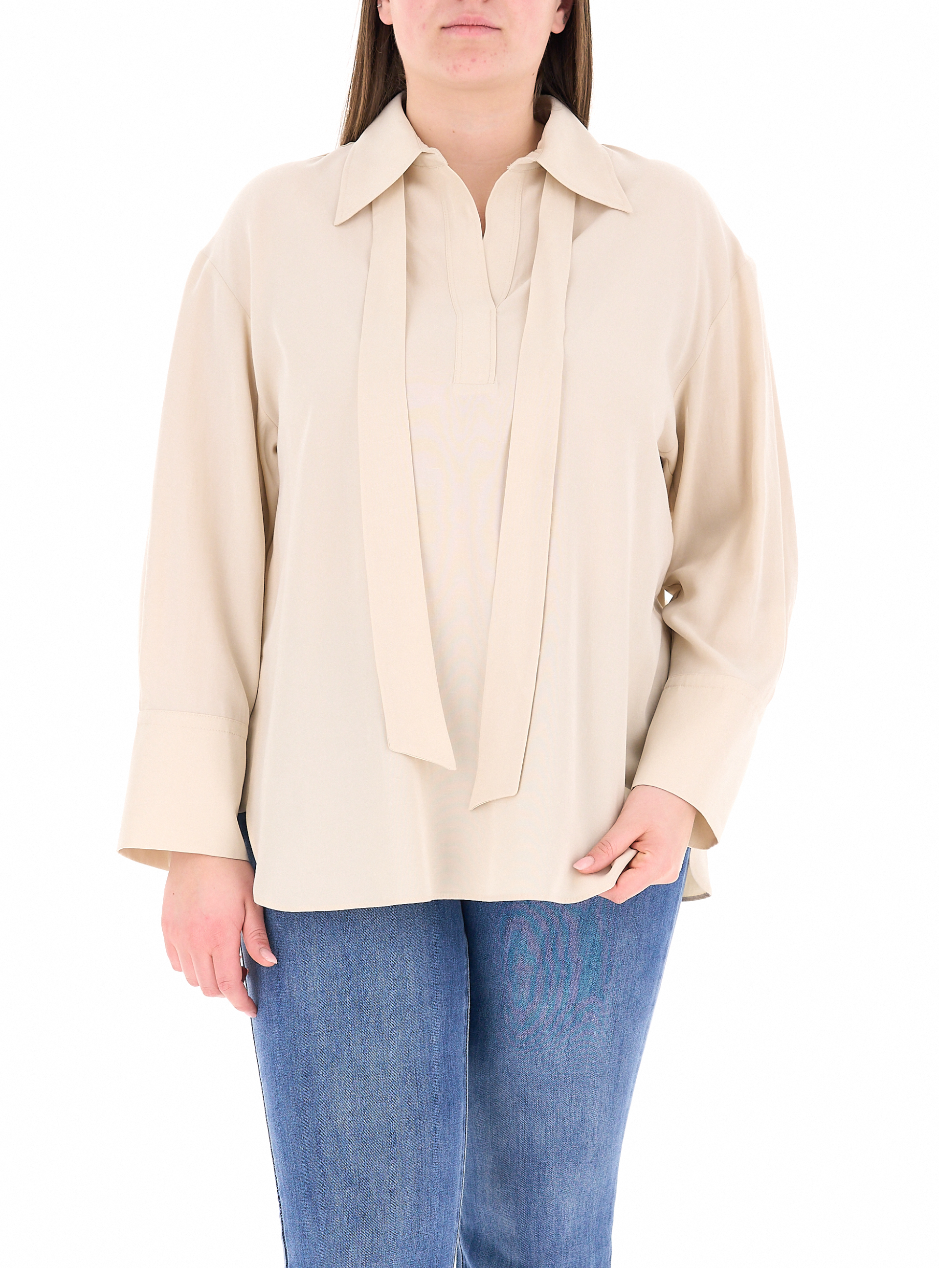 Blusa in lyocell SABBIA