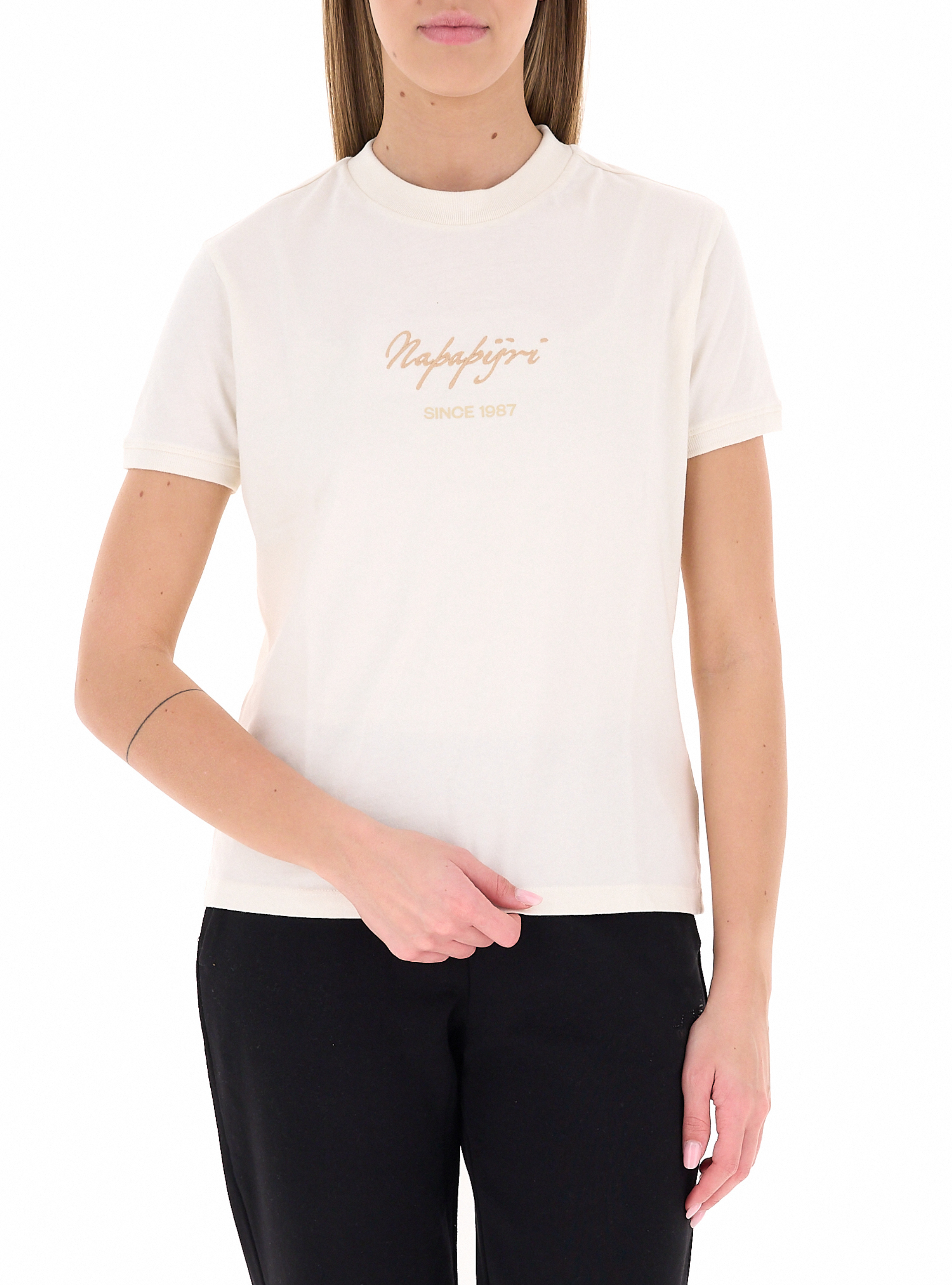 Napapijri T-shirt girocollo PANNA