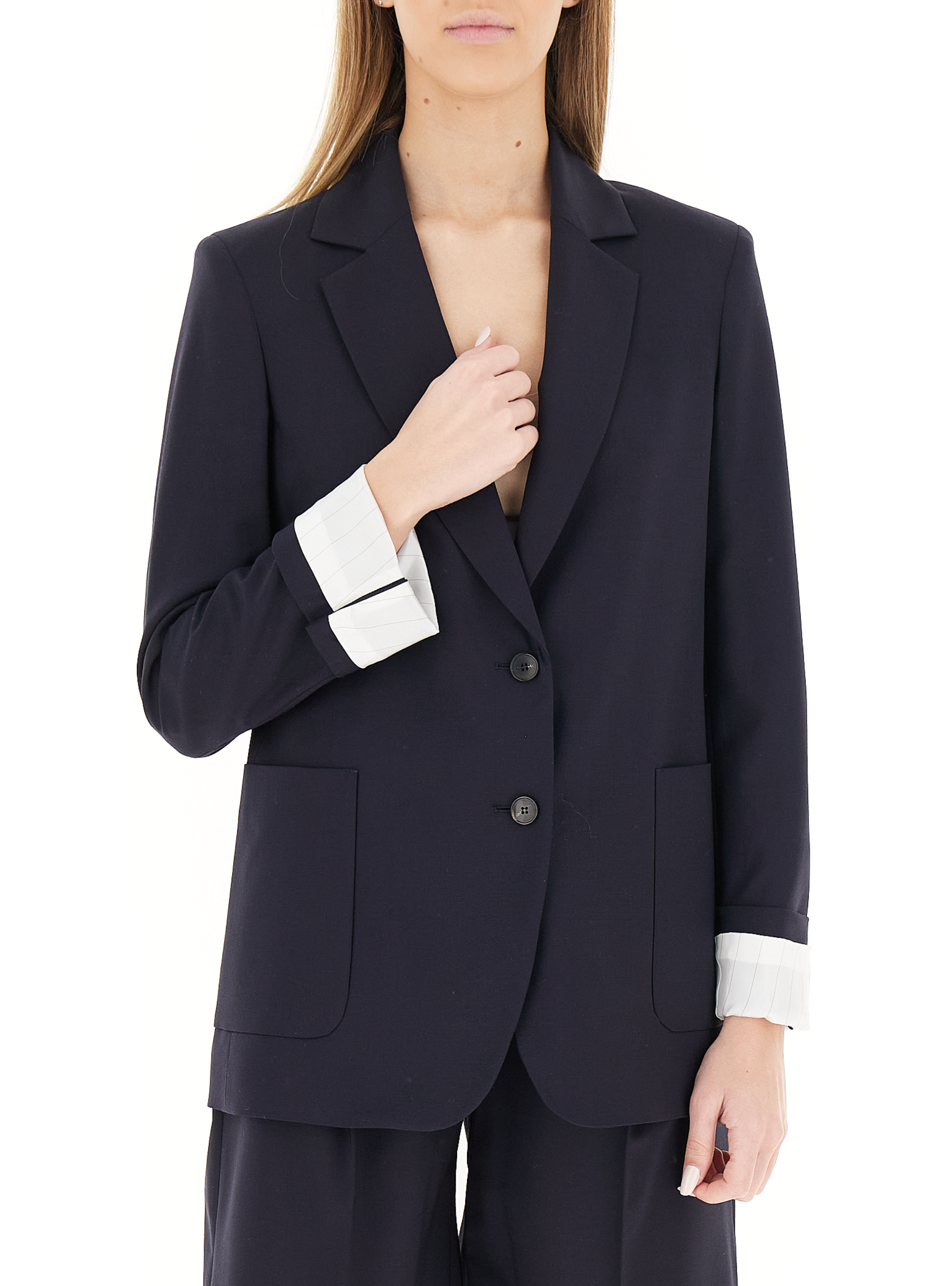 SEVENTY Blazer in lana BLU SCURO
