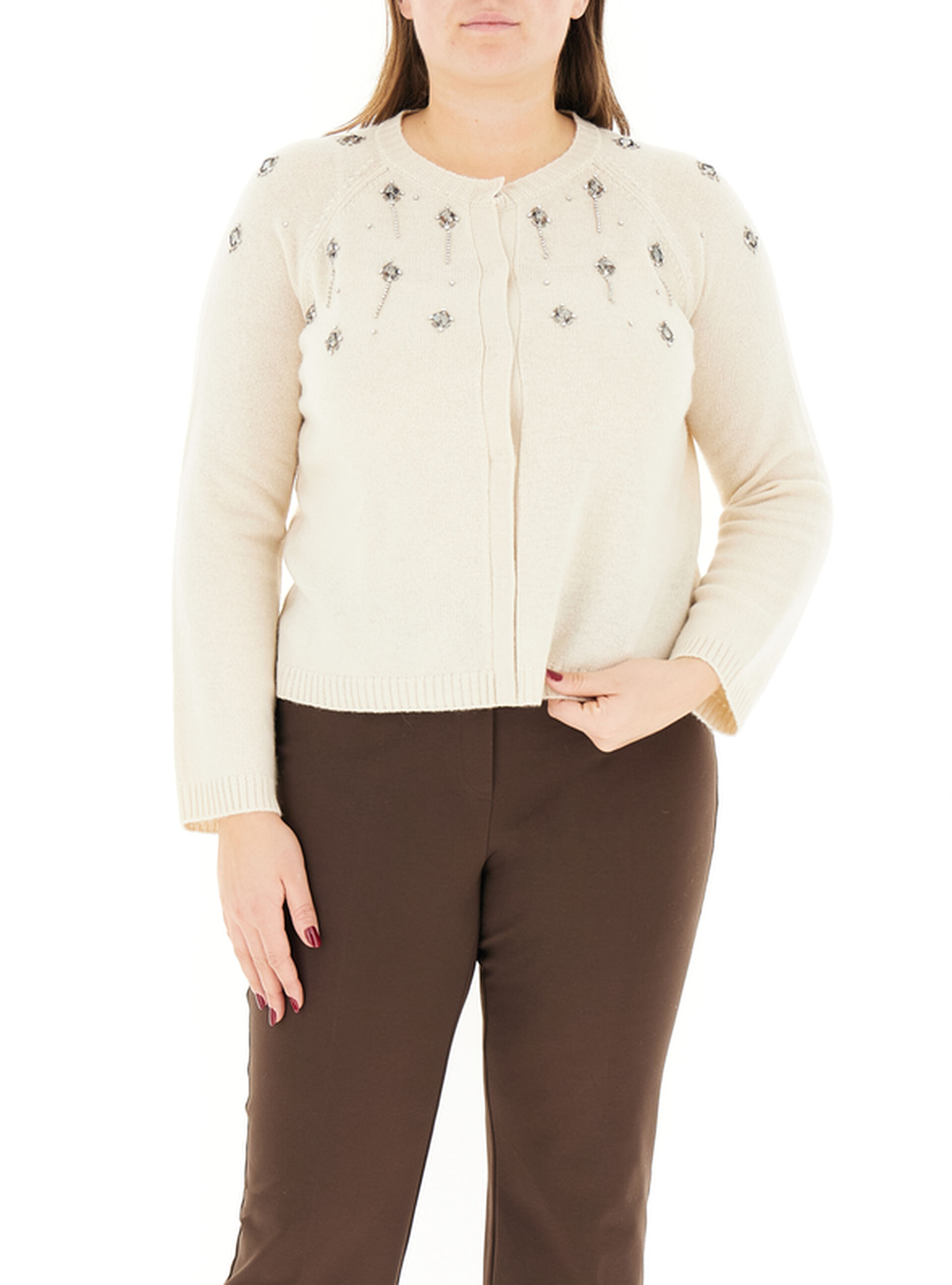 Cardigan misto lana BURRO