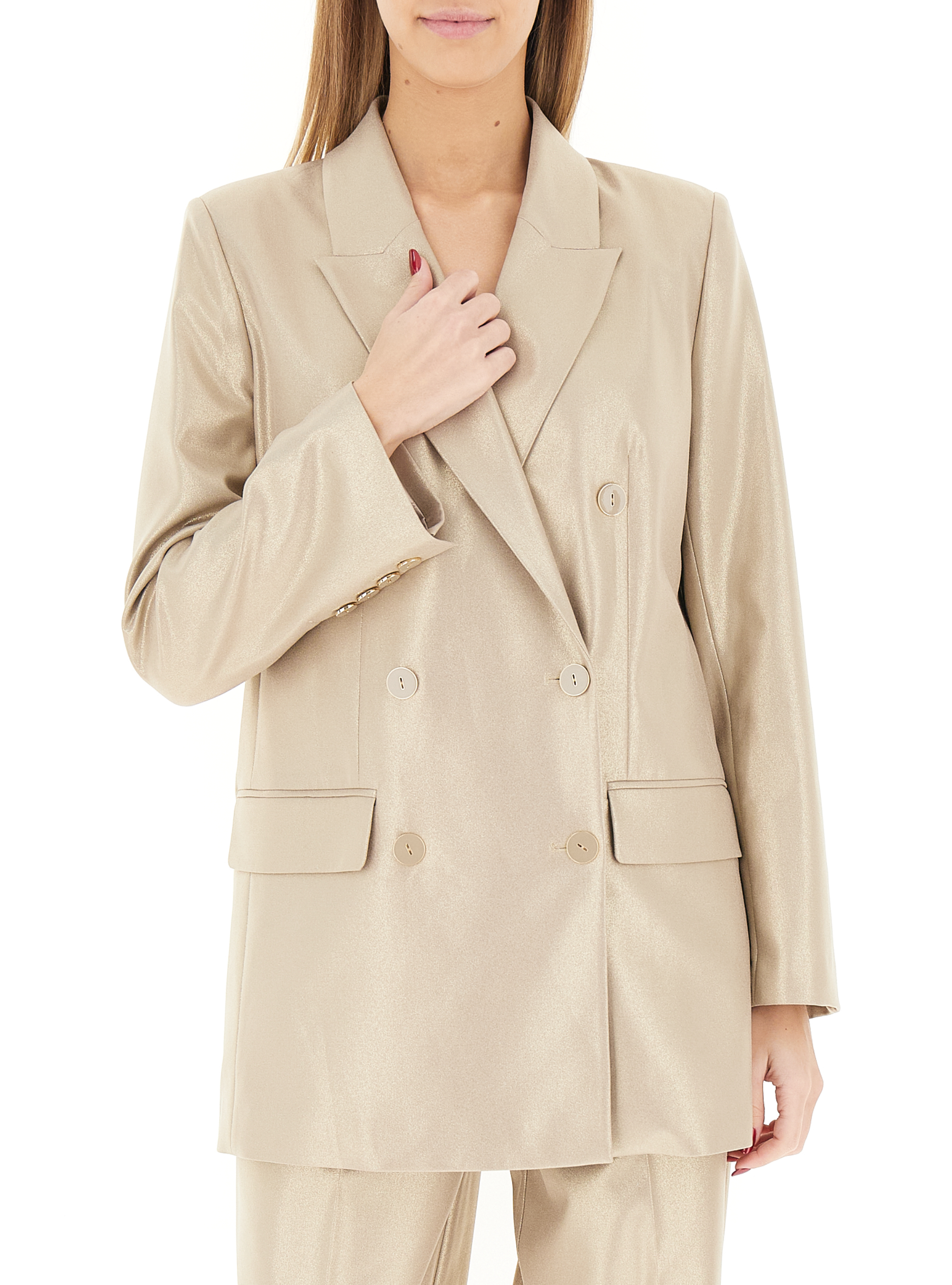 Blazer effetto lucido BEIGE 40