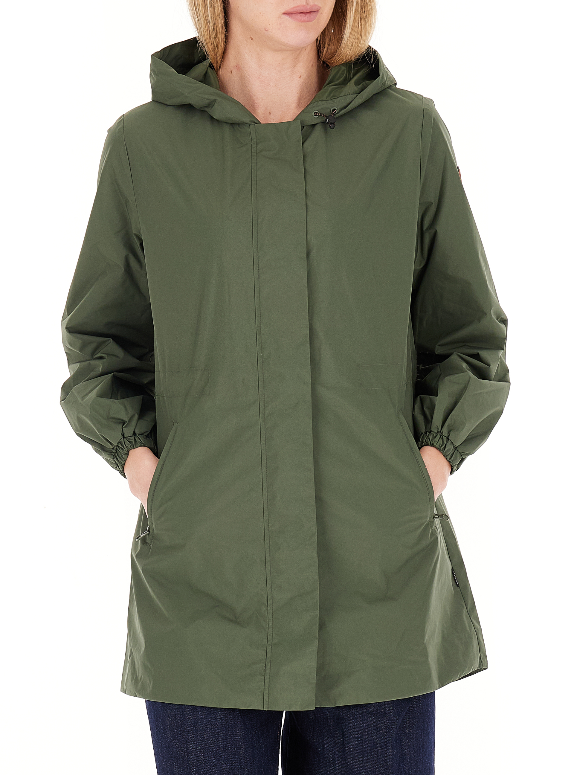 Impermeabile con cappuccio VERDE SCURO 1