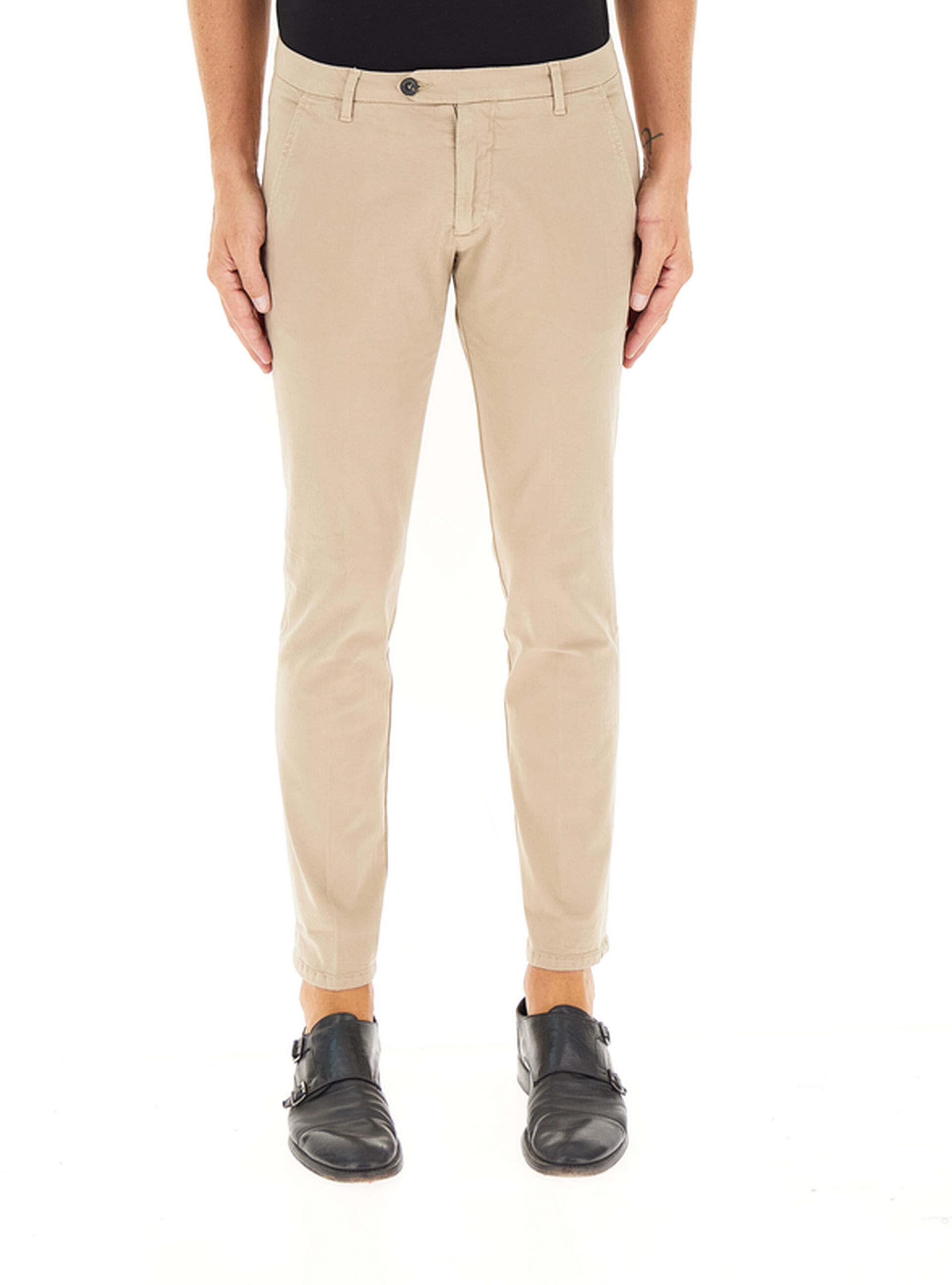 ROY ROGER'S Pantalone chino BEIGE