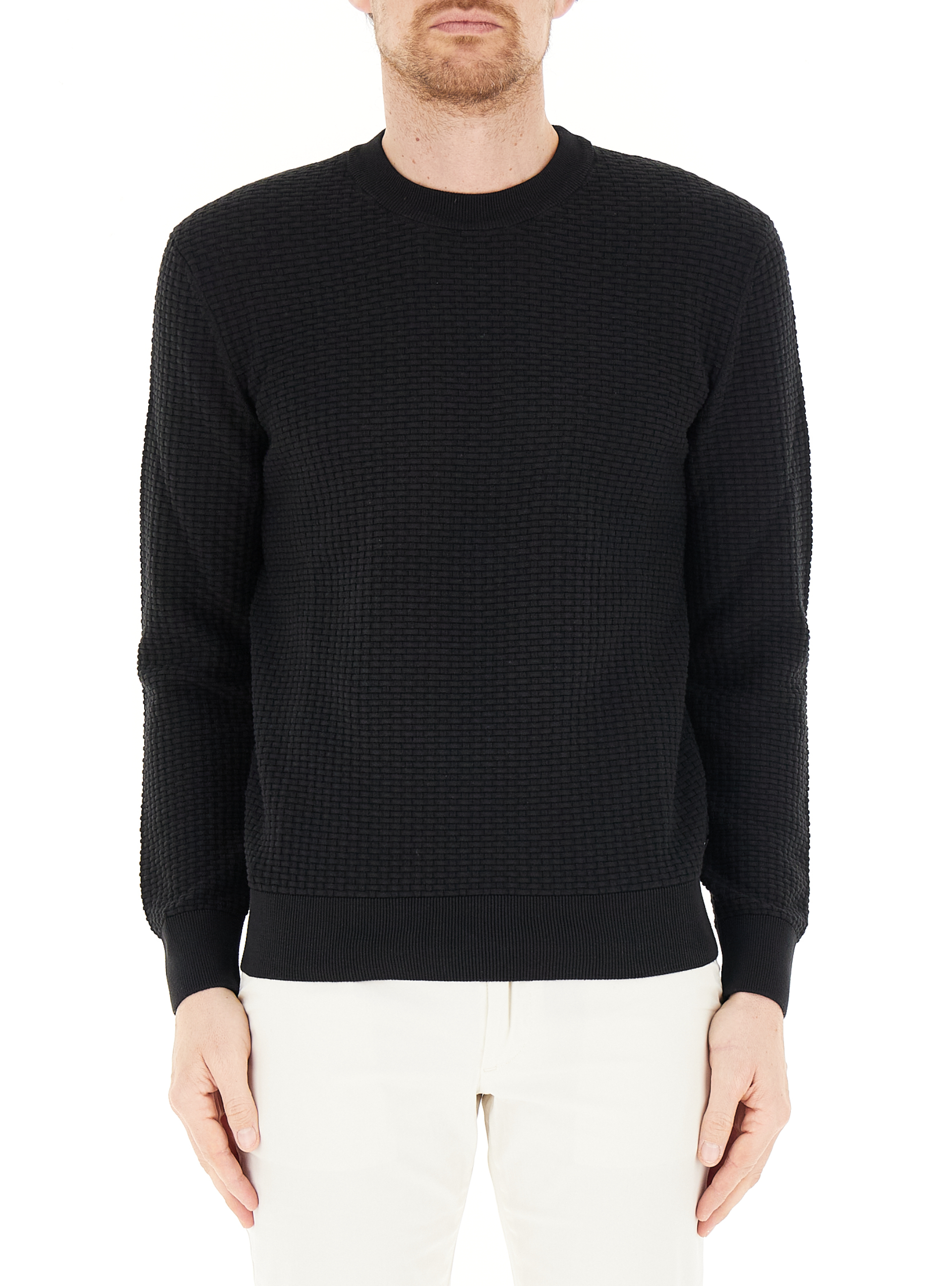 Maglione in cotone BOSS NERO