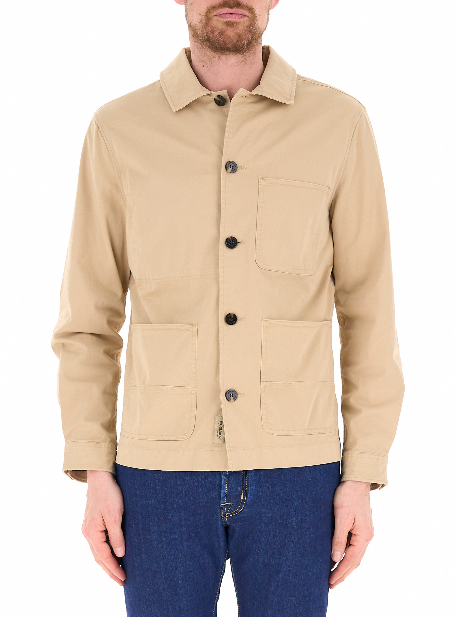 WOOLRICH Giubbino in cotone BEIGE