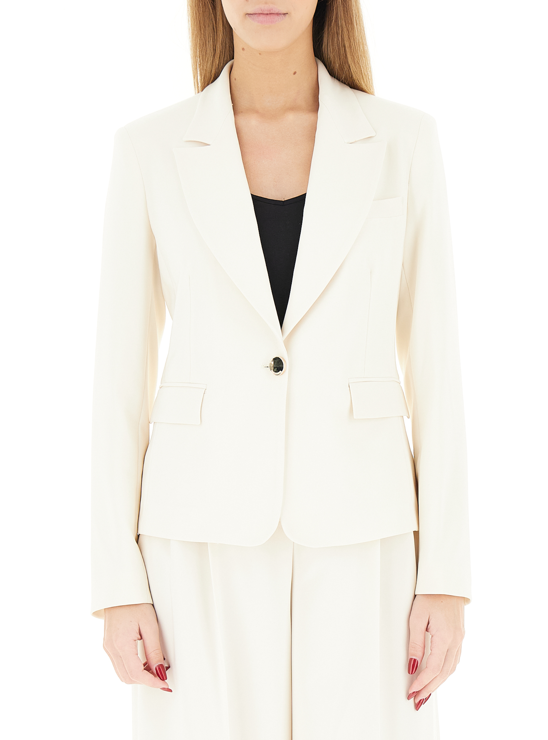 FRACOMINA Blazer monopetto BURRO L