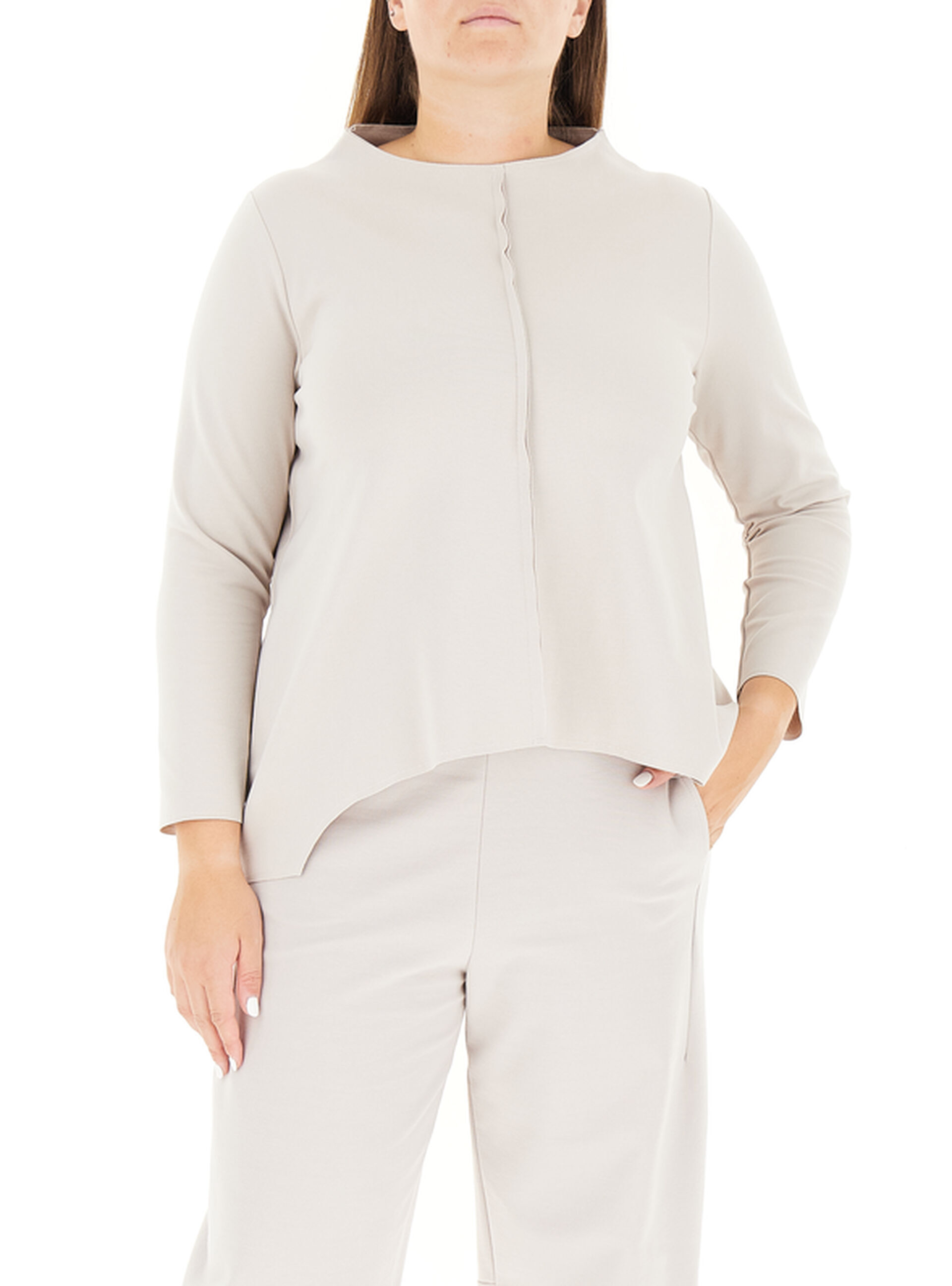 Maglia misto viscosa GRIGIO GHIACCIO L