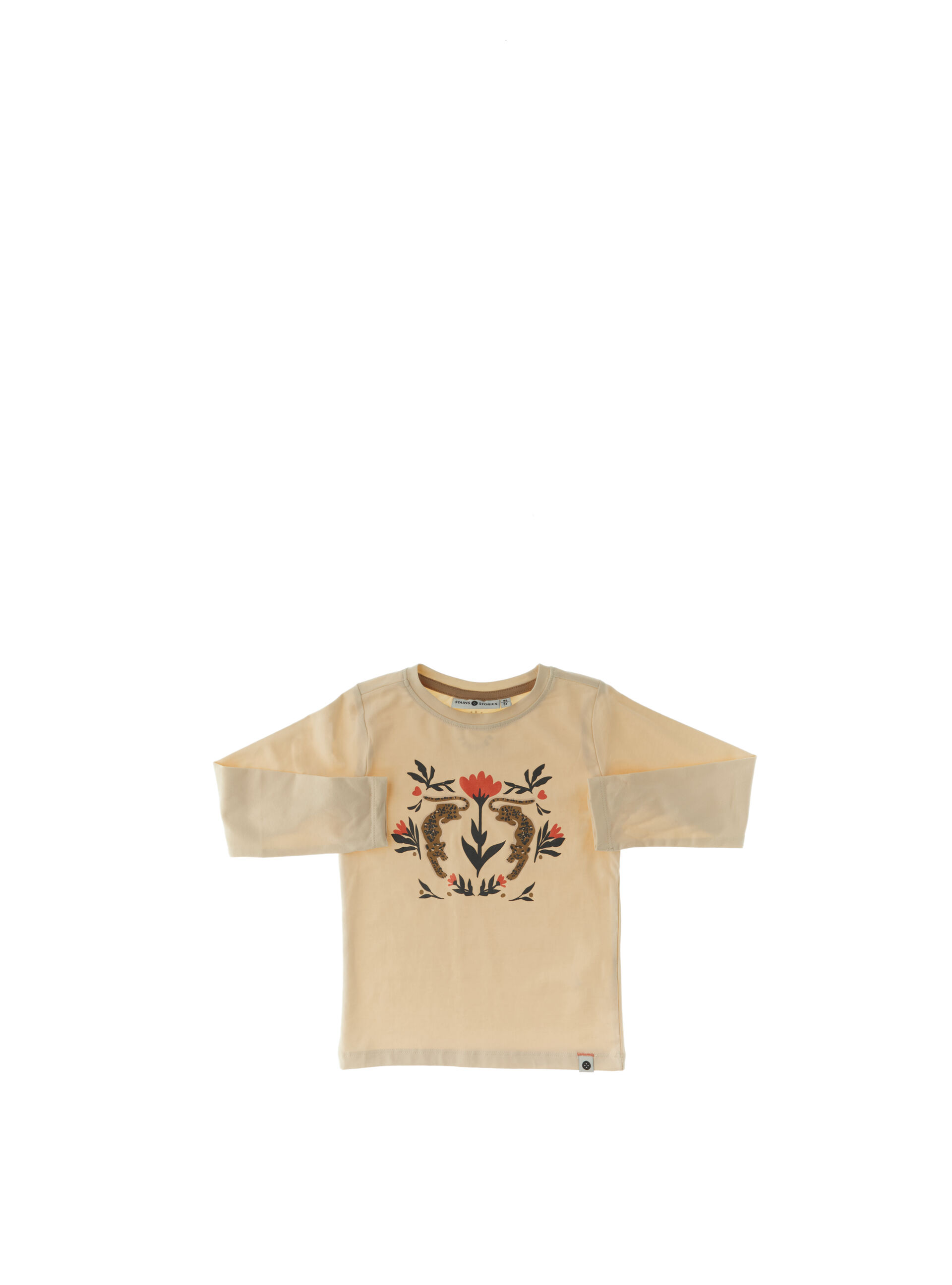 T-shirt maniche lunghe BEIGE