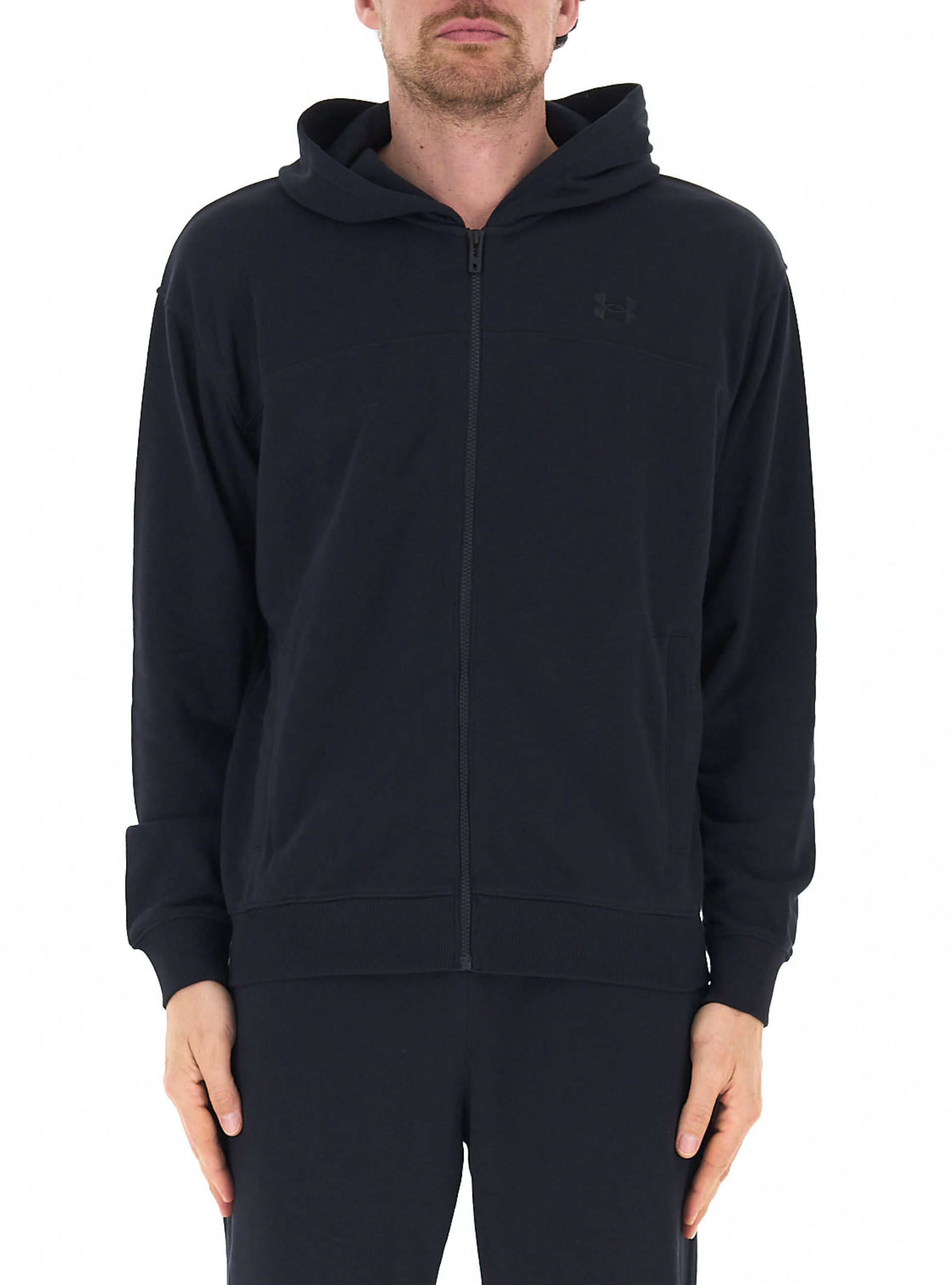 Under Armour Felpa con zip NERO